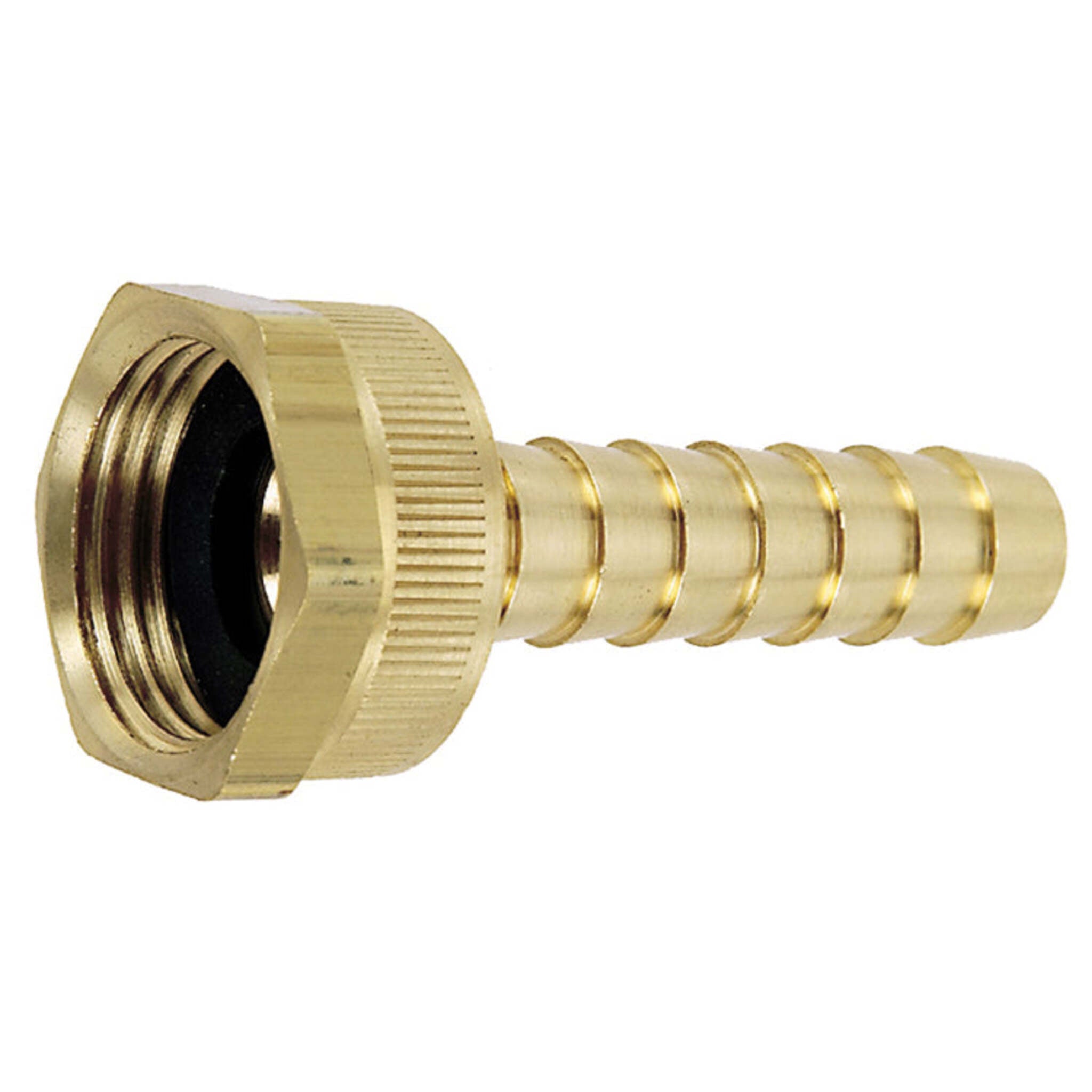 Brass Long Shank Female Garden Hose Insert Fitting Hose and Fittings - Cleanflow