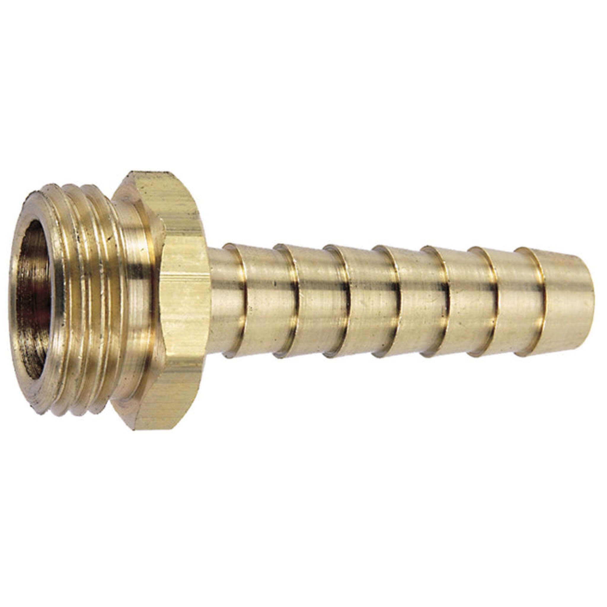 Brass Long Shank Male Garden Hose Insert Fitting Hose and Fittings - Cleanflow