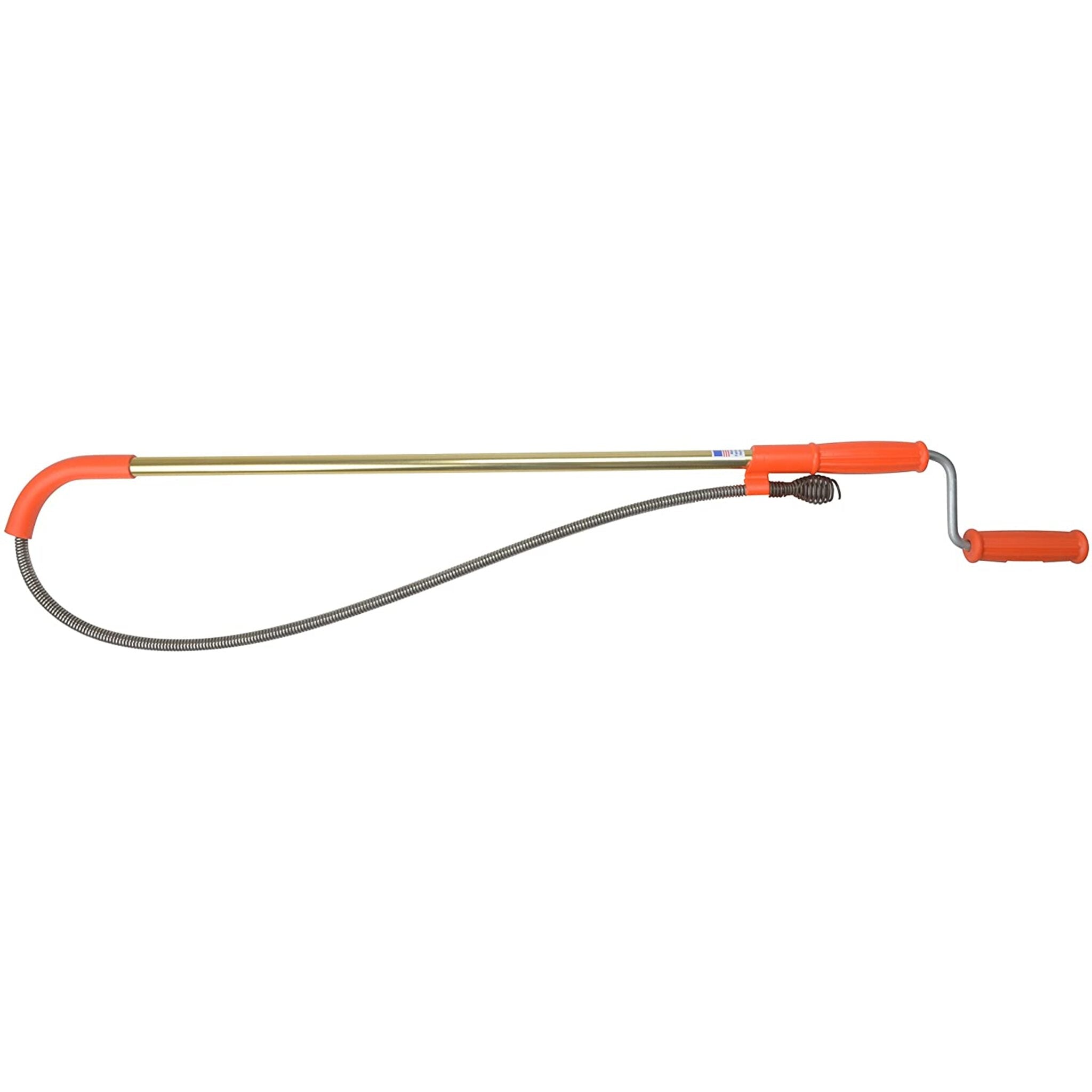 General Pipe Cleaners T6FL-DH Teletube Flexicore Closet Auger with 6 Foot Cable Pipe Cleaning and Thawing - Cleanflow