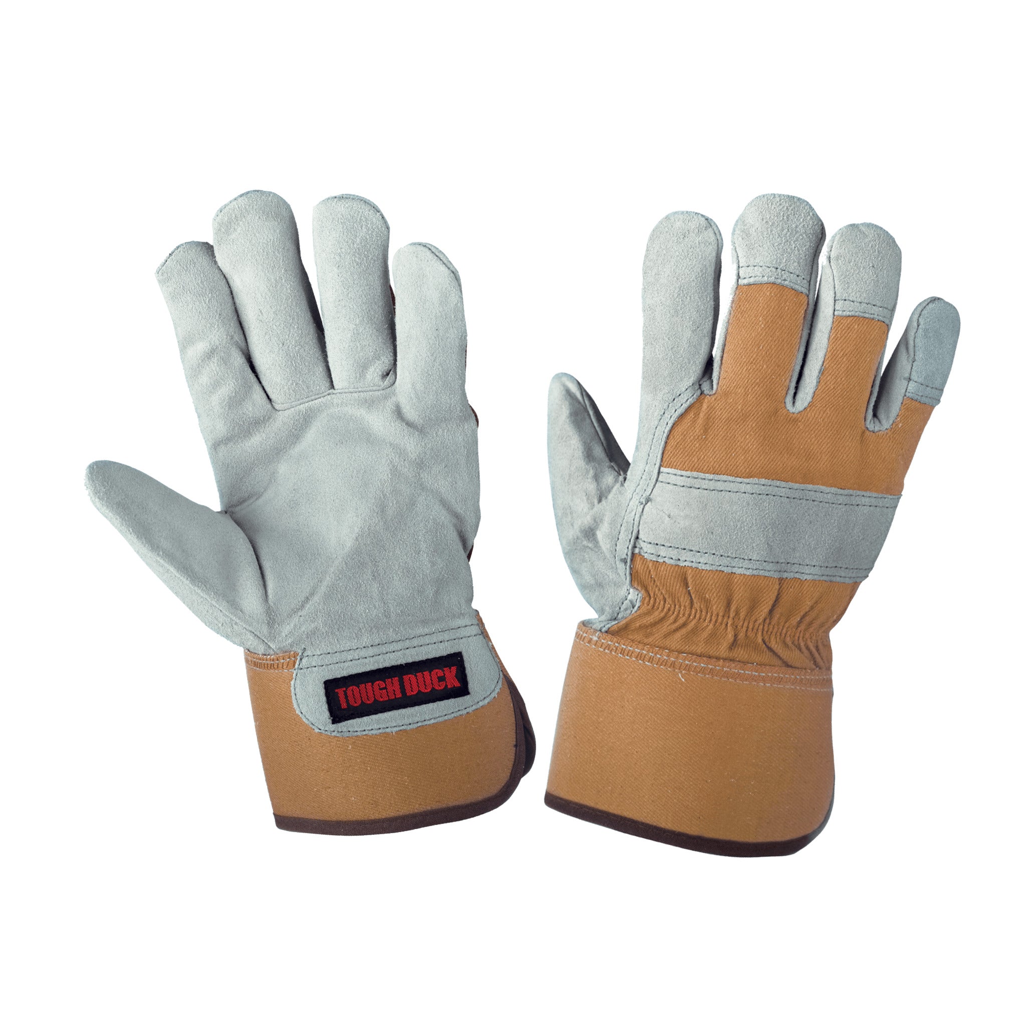 Tough Duck Pile Lined Split Leather Winter Work Gloves | M-2XL Work Gloves and Hats - Cleanflow