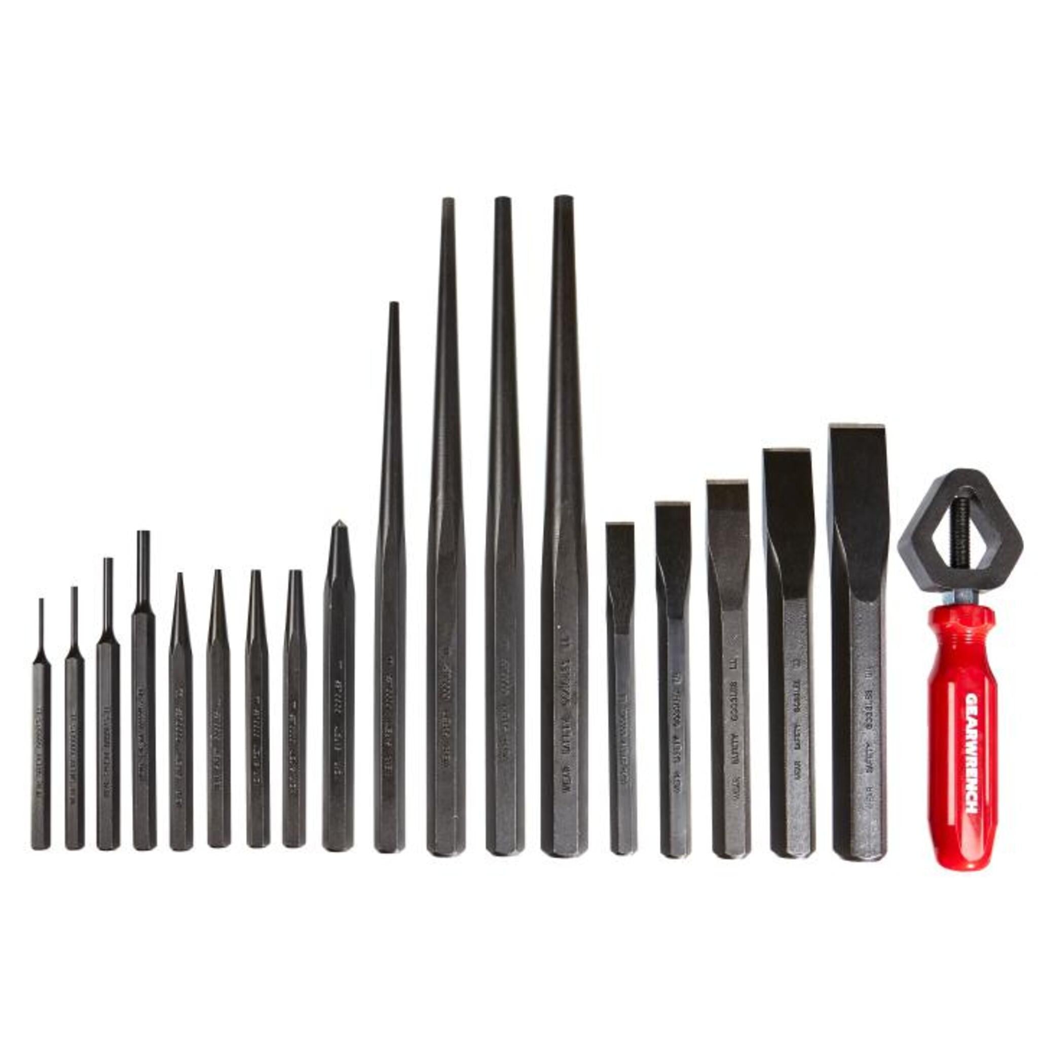 GEARWRENCH Punch and Chisel Set - 19 Piece