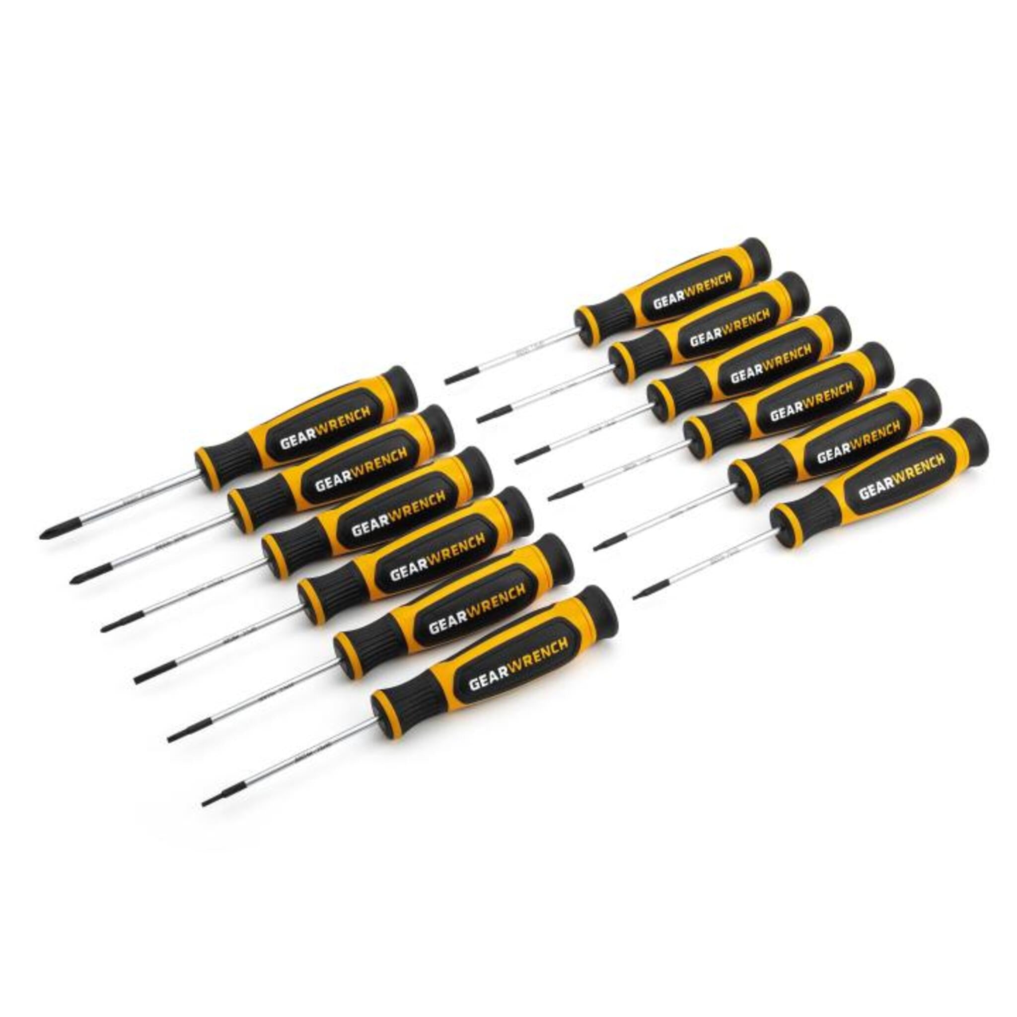 GEARWRENCH Mini Dual Material Screwdriver Set - Phillips/Slotted/Torx - 12 Piece