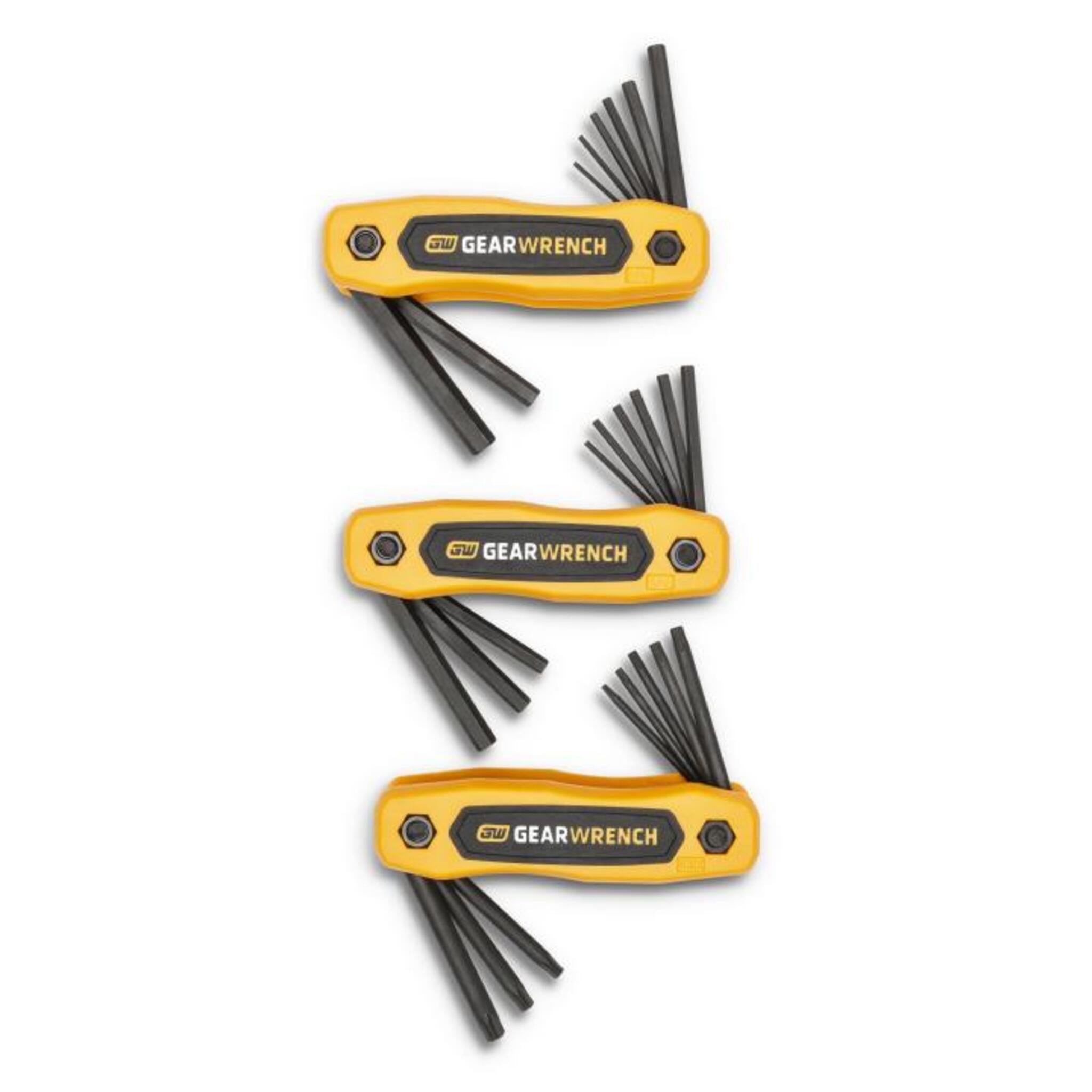 GEARWRENCH SAE/Metric/Torx Folding Hex Key Set - 25 Piece