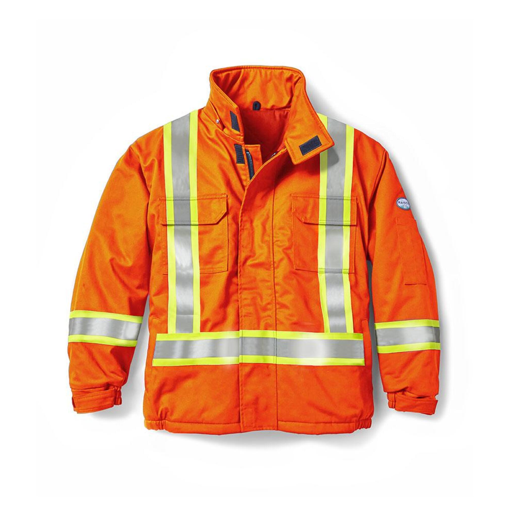 Rasco FR Hi-Vis Winter Bomber Jacket | Orange | S-5XL Flame Resistant Work Wear - Cleanflow