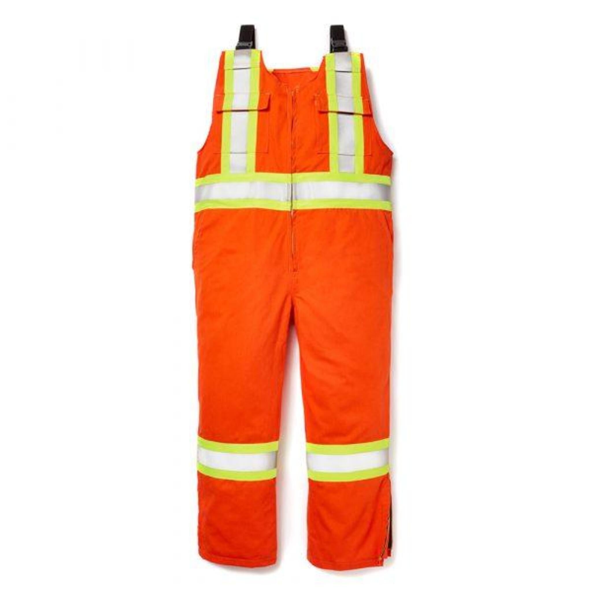 Rasco FR Unlined Hi-Vis Bib Overalls | Orange | S - 5XL Regular | M - 5XL Tall Flame Resistant Work Wear - Cleanflow