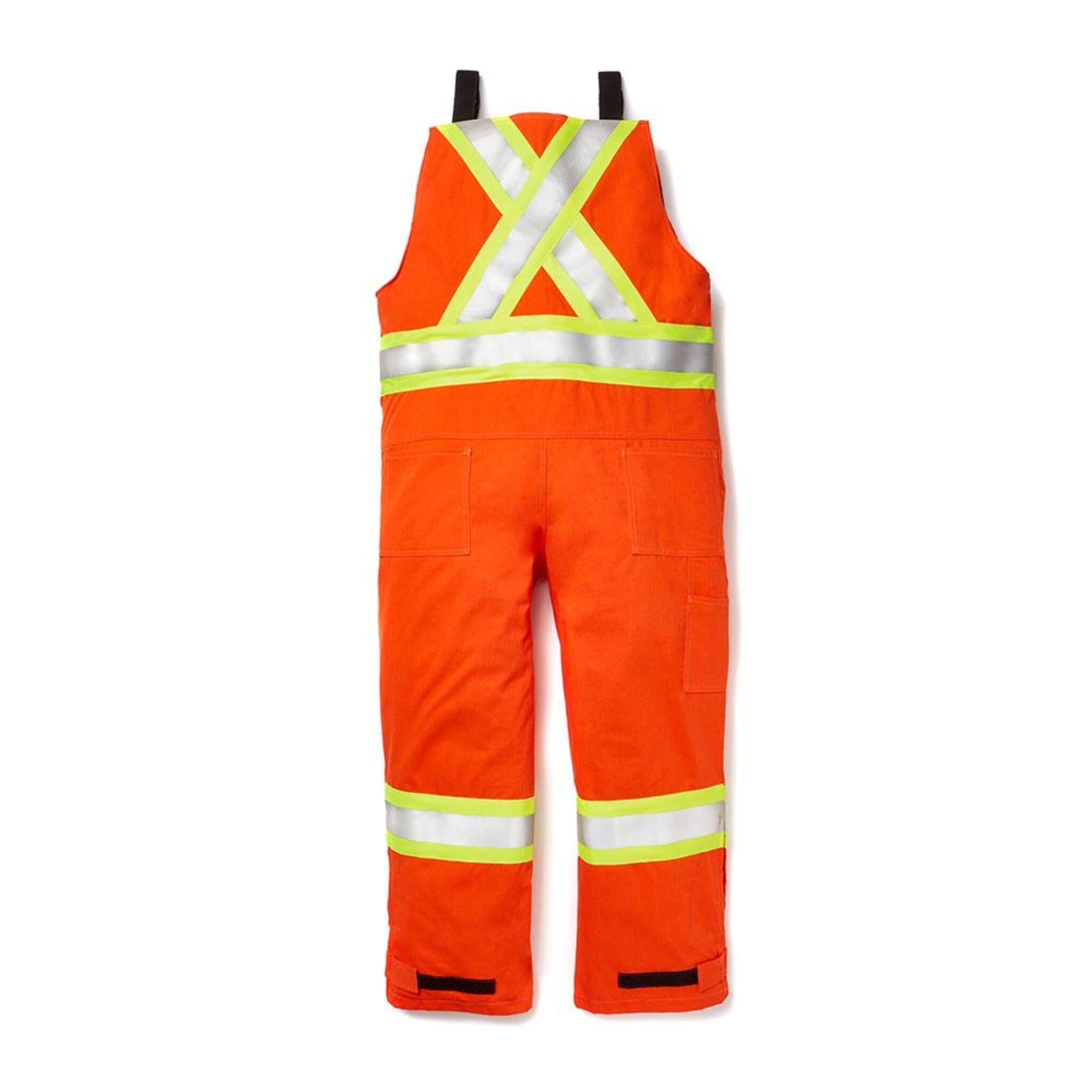 Rasco FR Unlined Hi-Vis Bib Overalls | Orange | S - 5XL Regular | M - 5XL Tall Flame Resistant Work Wear - Cleanflow