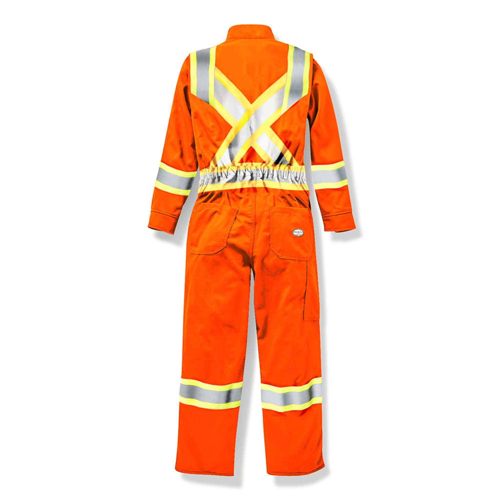 Rasco Men's Hi-Vis Work Coveralls 7 oz. Westex UltraSoft® - 88% Cotton/12% Nylon, Flame-Resistant Reflective Safety Apparel | Sizes: 36-62