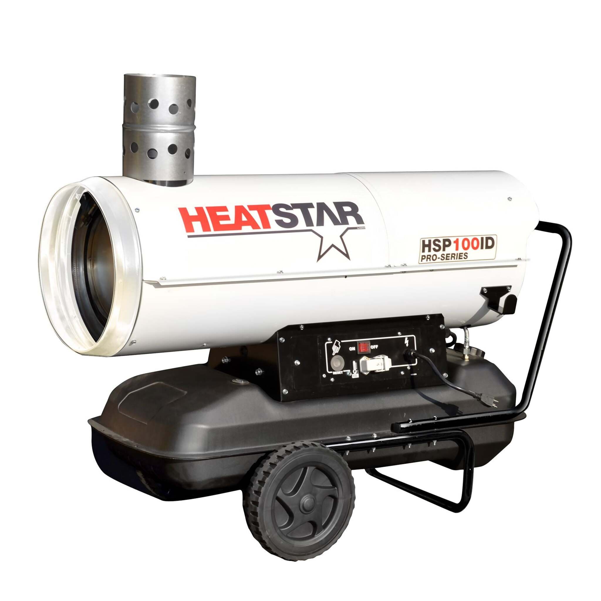 Heatstar HSP100ID Pro-Series Indirect Fired Heater - 110,000 BTU/HR, UL Certified, Stainless Chamber, 17 Gal Tank, Ideal for Outdoor Events & Job Site