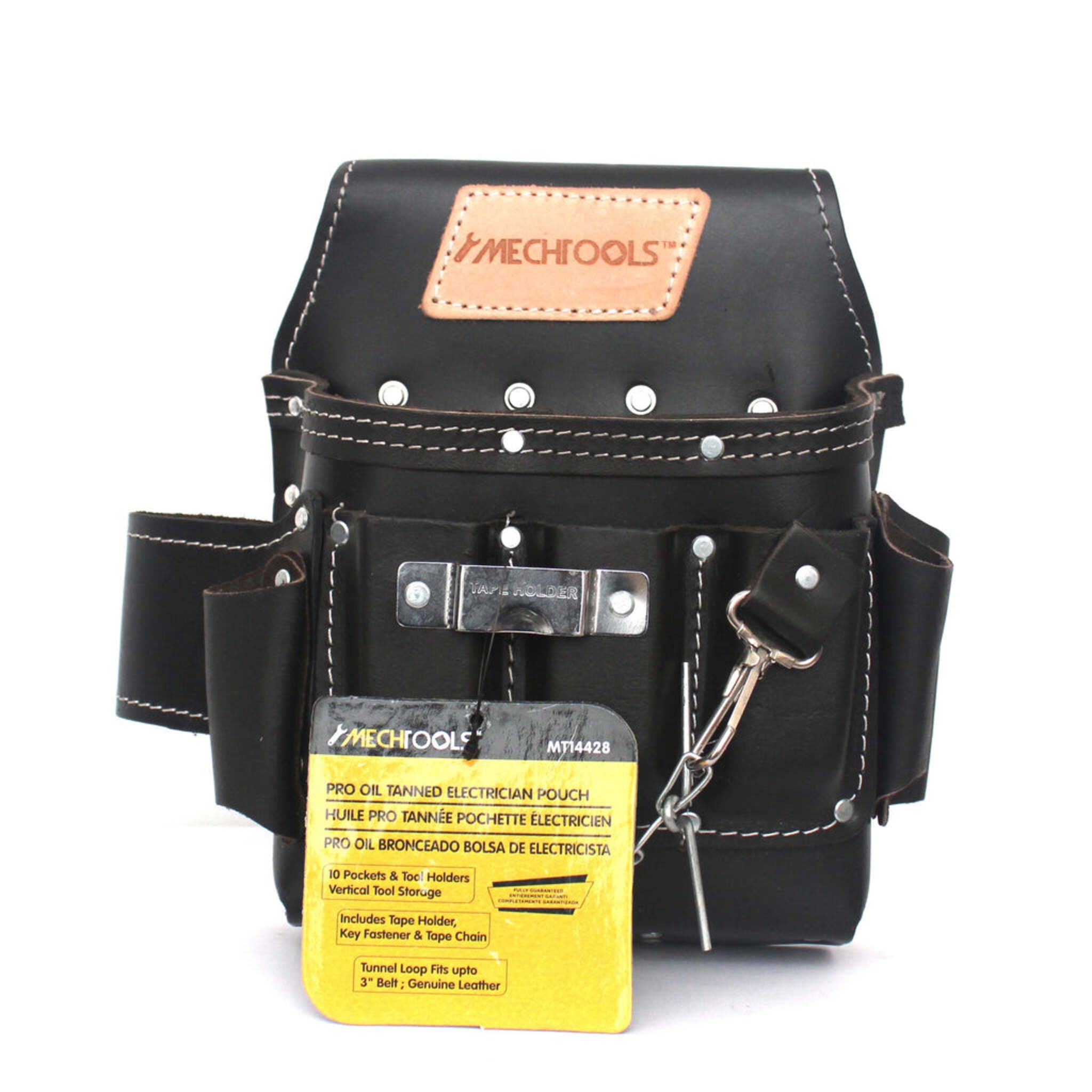 MECHTOOLS Pro Oil Tanned Leather Electrician Pouch