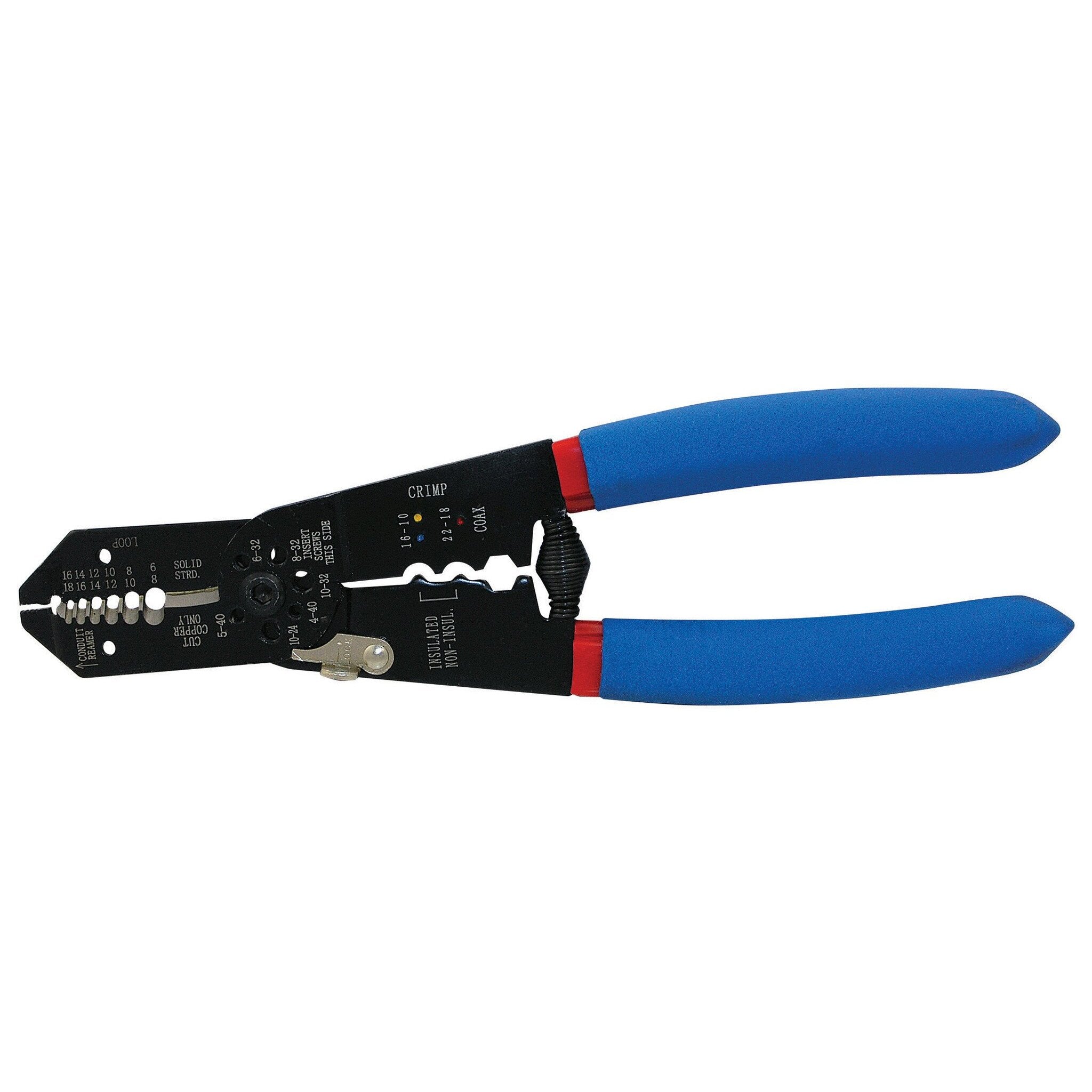 Jet Wire Spring Loaded Stripper/Cutter/Crimper - 9" Mechanic Tools - Cleanflow