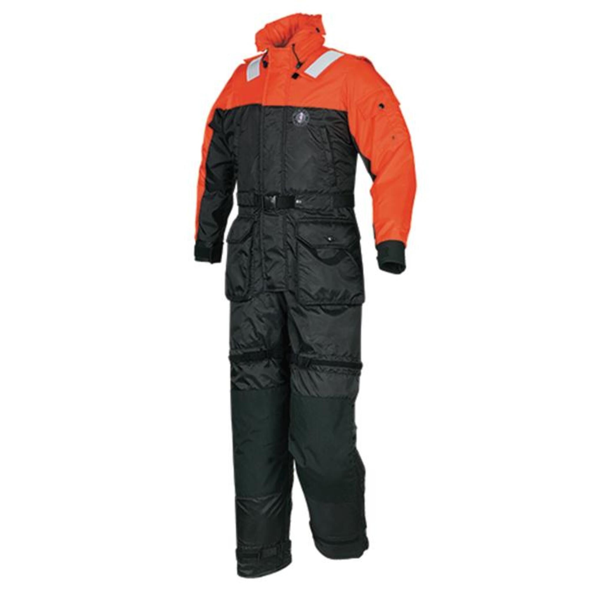 Mustang Survival Deluxe Anti-Exposure Overall and Flotation Suit | Orange/Black | XS-3XL Personal Flotation Devices - Cleanflow