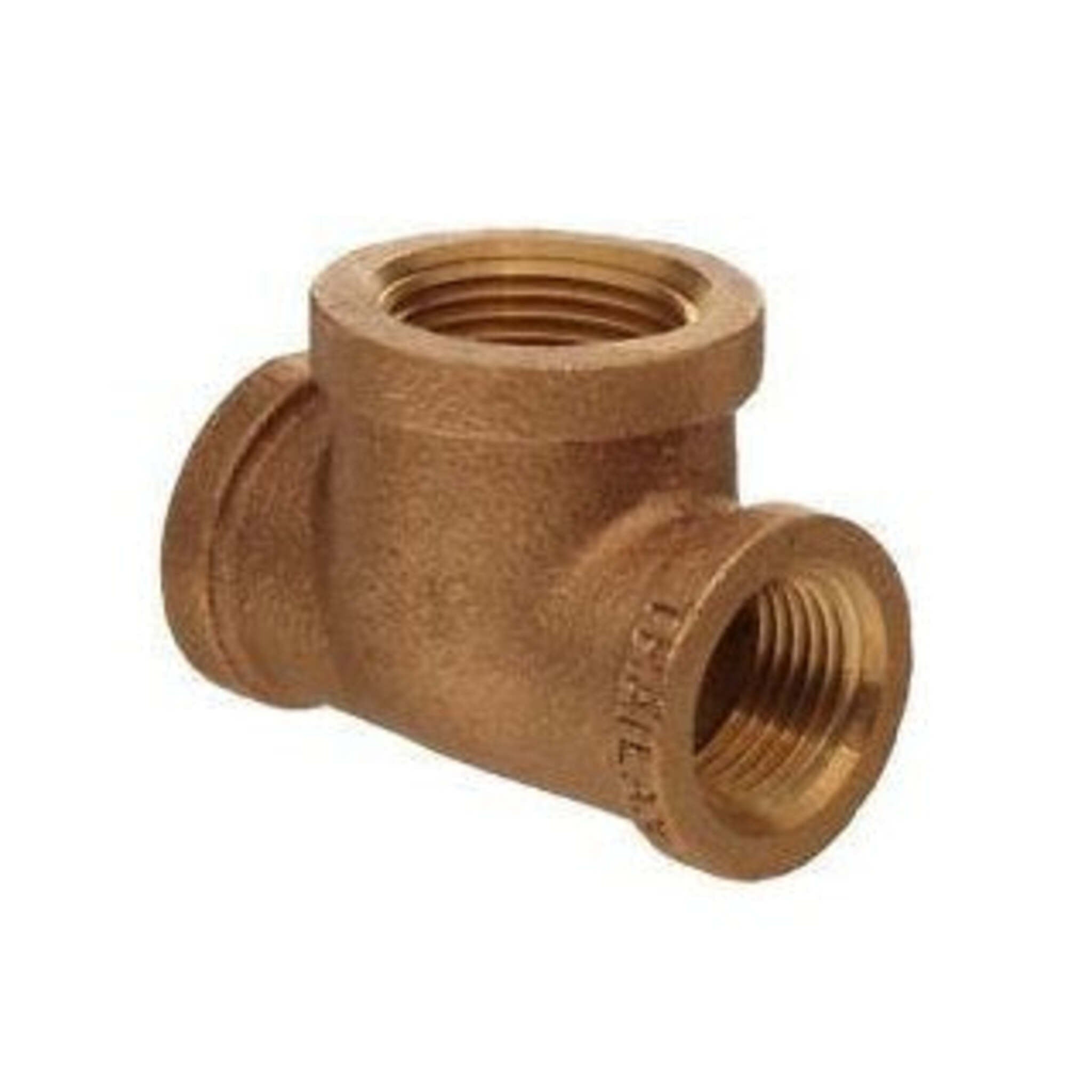 Bronze Lead-Free Class 125 Tee Pipe Fitting, FPT, Corrosion Resistant, NSF61 Certified, Durable for Plumbing, Irrigation, HVAC, Safe for Potable Water