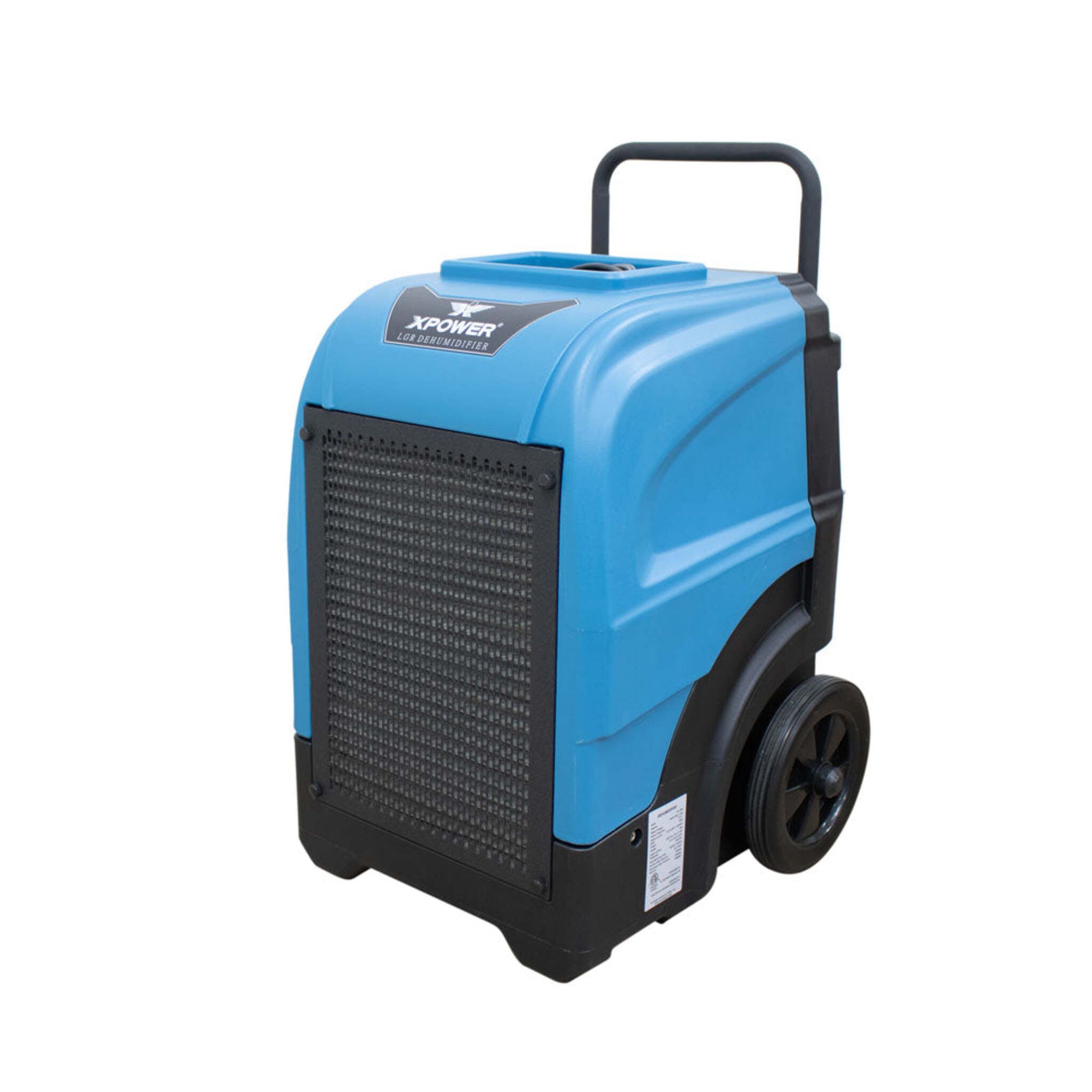 XPOWER XD-165L LGR Commercial Dehumidifier (165/280PPD) with Pump, Drain Hose, Handle and Wheels, Digital Display