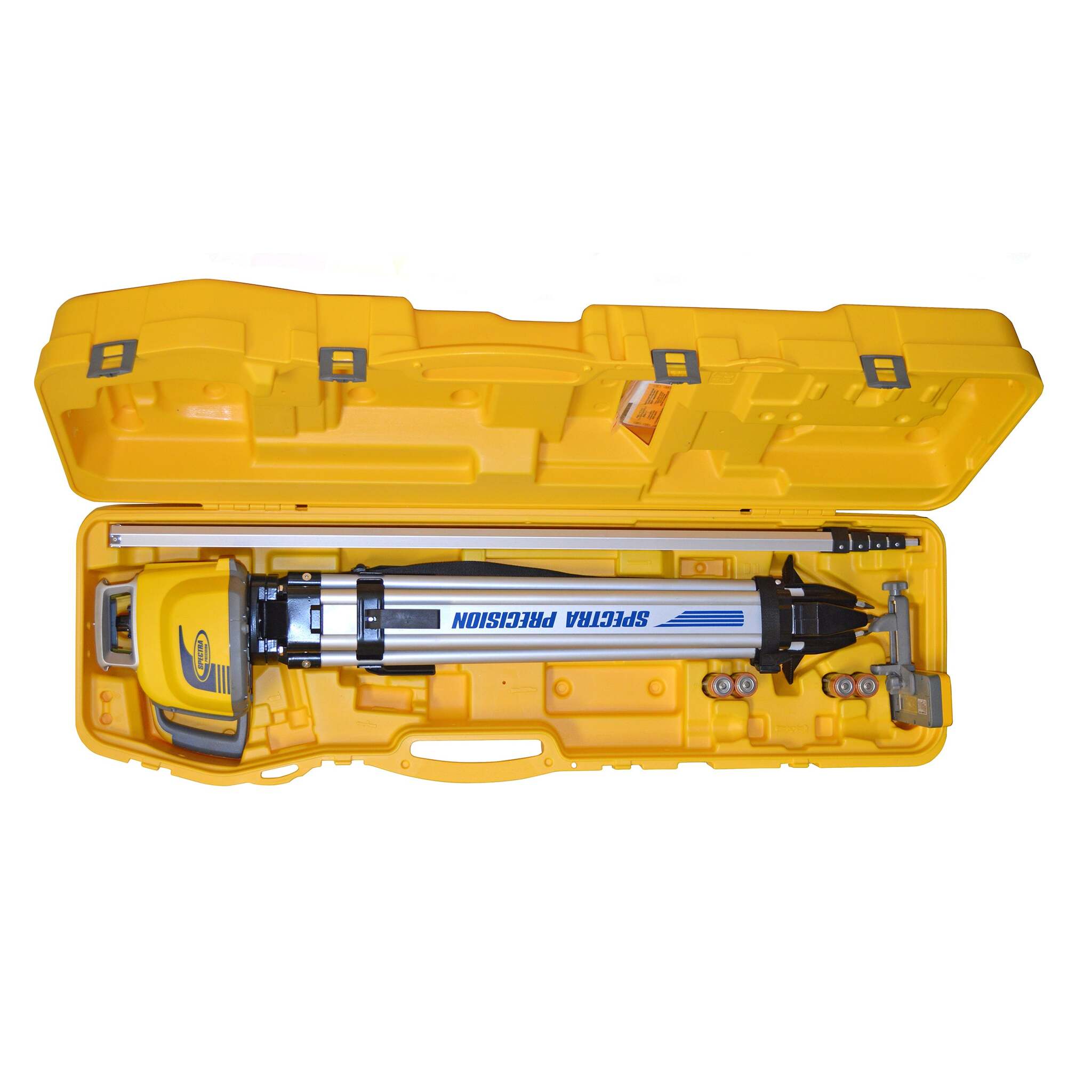 Spectra Precision LL300N-3 Automatic Self-Levelling Laser Level Package with Laser, Tripod, Rod and HL450 Receiver and Clamp  In Case