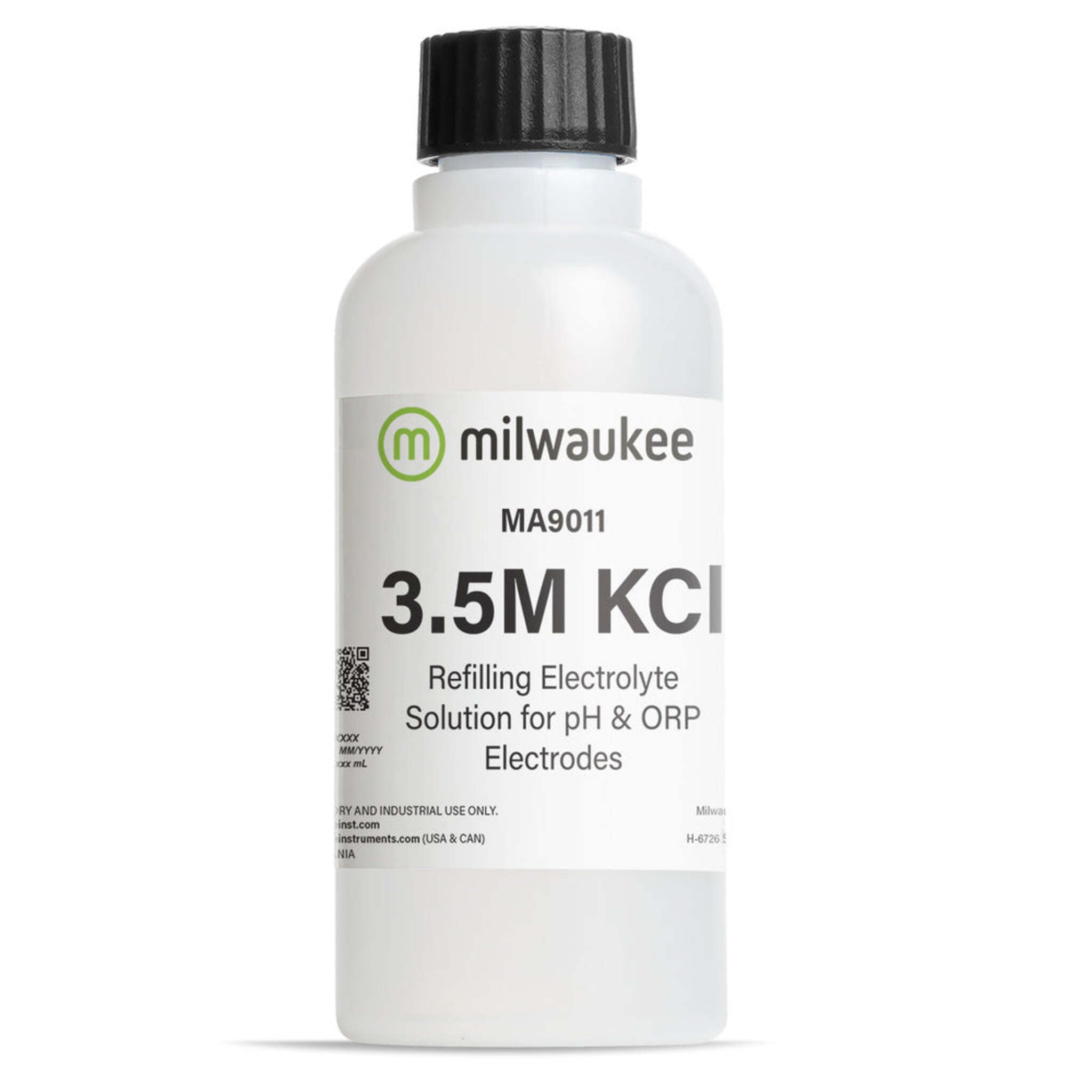 Milwaukee Refilling Electrolyte Solution 3.5M KCl for pH/ORP Electrodes - Ensures Accurate Readings, Fast Response, Easy Maintenance | 230 ml