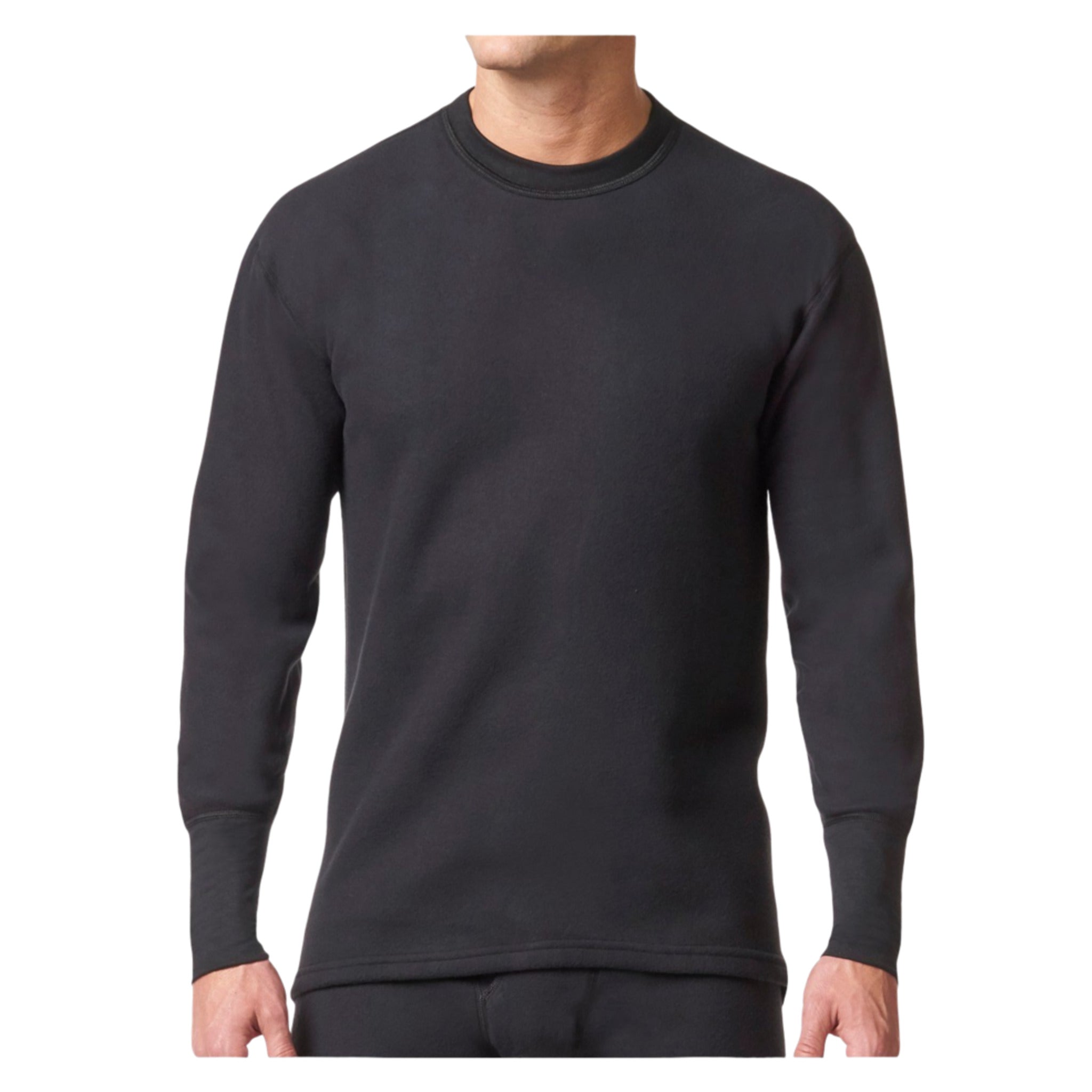 Stanfield's 7567 Microfleece Long Sleeve Shirt | Black | Sizes S - 2XL | Pack of 2 Pairs Work Wear - Cleanflow