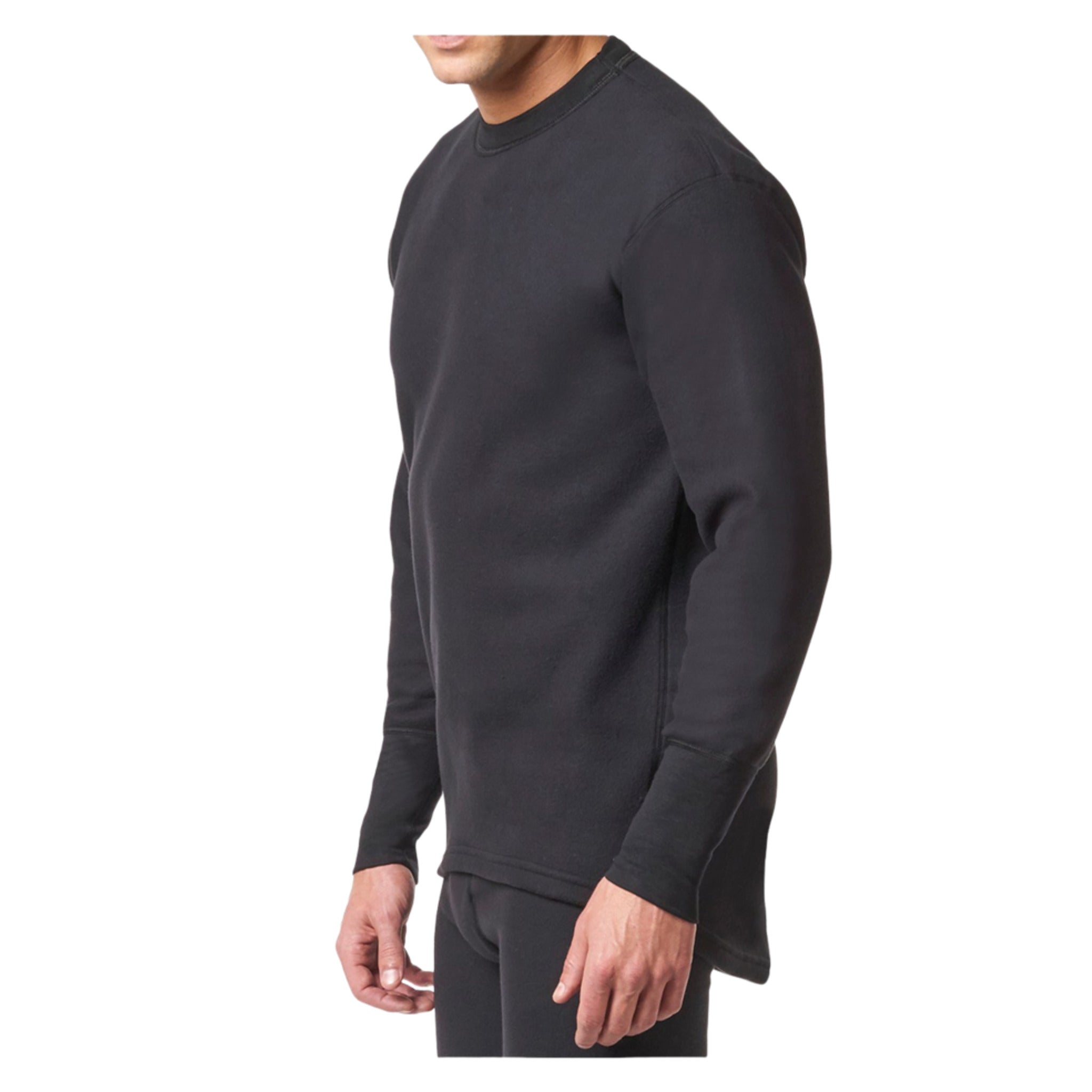 Stanfield's 7567 Microfleece Long Sleeve Shirt | Black | Sizes S - 2XL | Pack of 2 Pairs Work Wear - Cleanflow