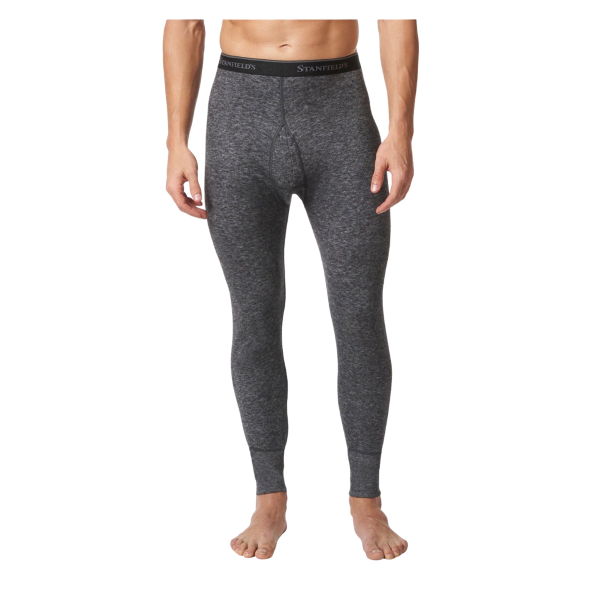 Stanfield's 8812 Two-Layer Wool Blend Long Johns | Charcoal | Sizes S - 3XL | Pack of 2 Pairs Work Wear - Cleanflow