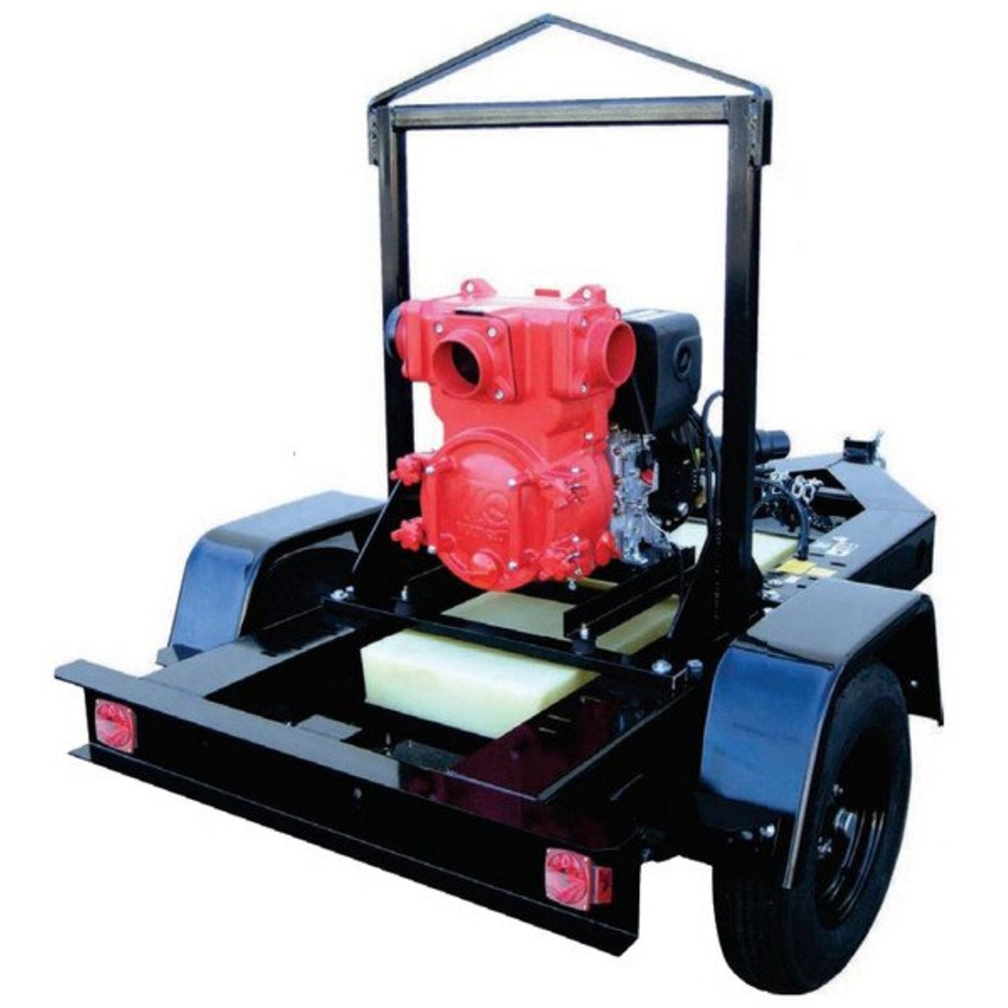 Multiquip 4" DOT Trailer Mounted Diesel Engine Trash Pumps Sewage and Trash Pumps - Cleanflow