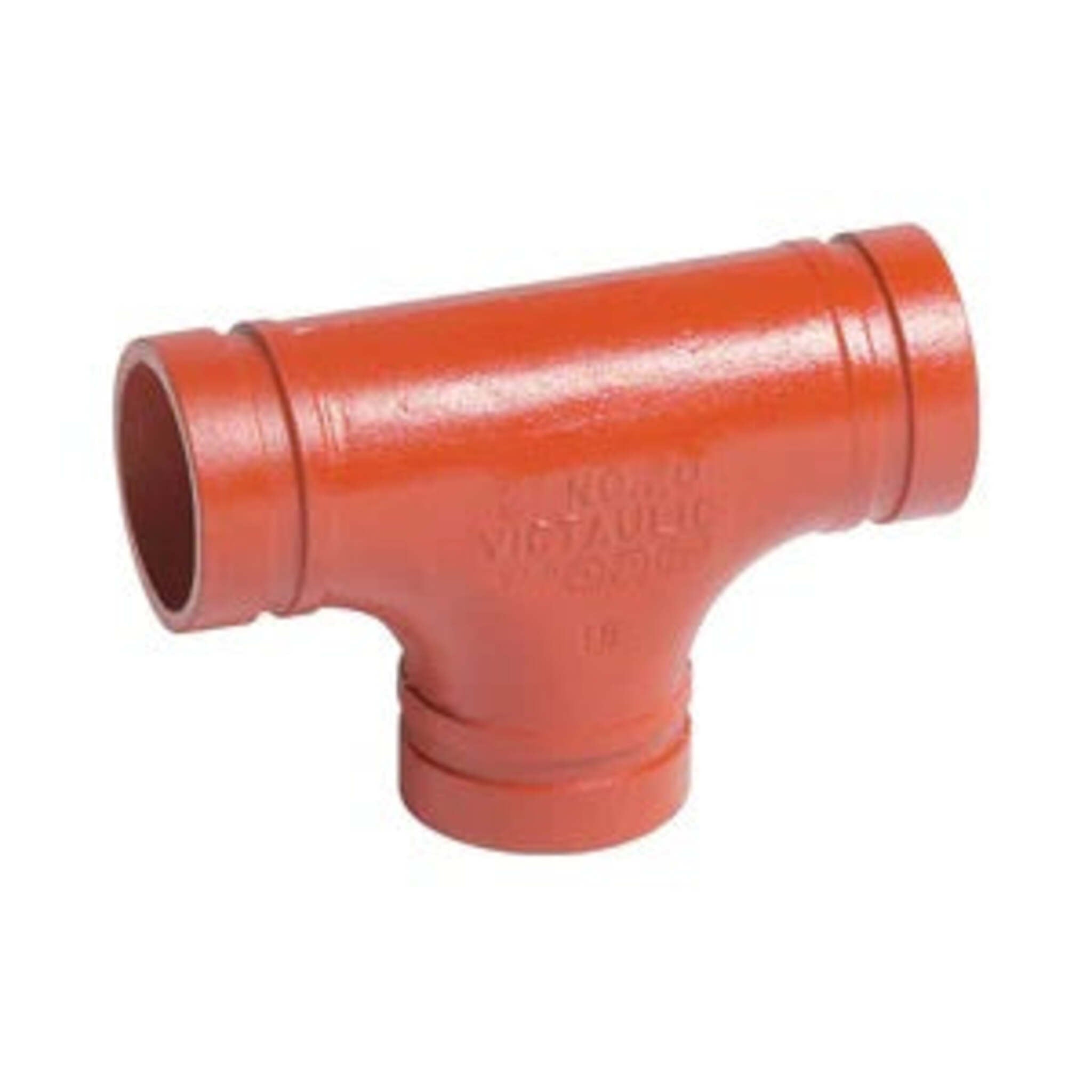 Victaulic #20 Grooved Tee - High-Quality Ductile Iron, ASTM A536 Grade 65-45-12, Painted Finish, VdS, LPCB, FM Approved, Superior Strength, Reliable