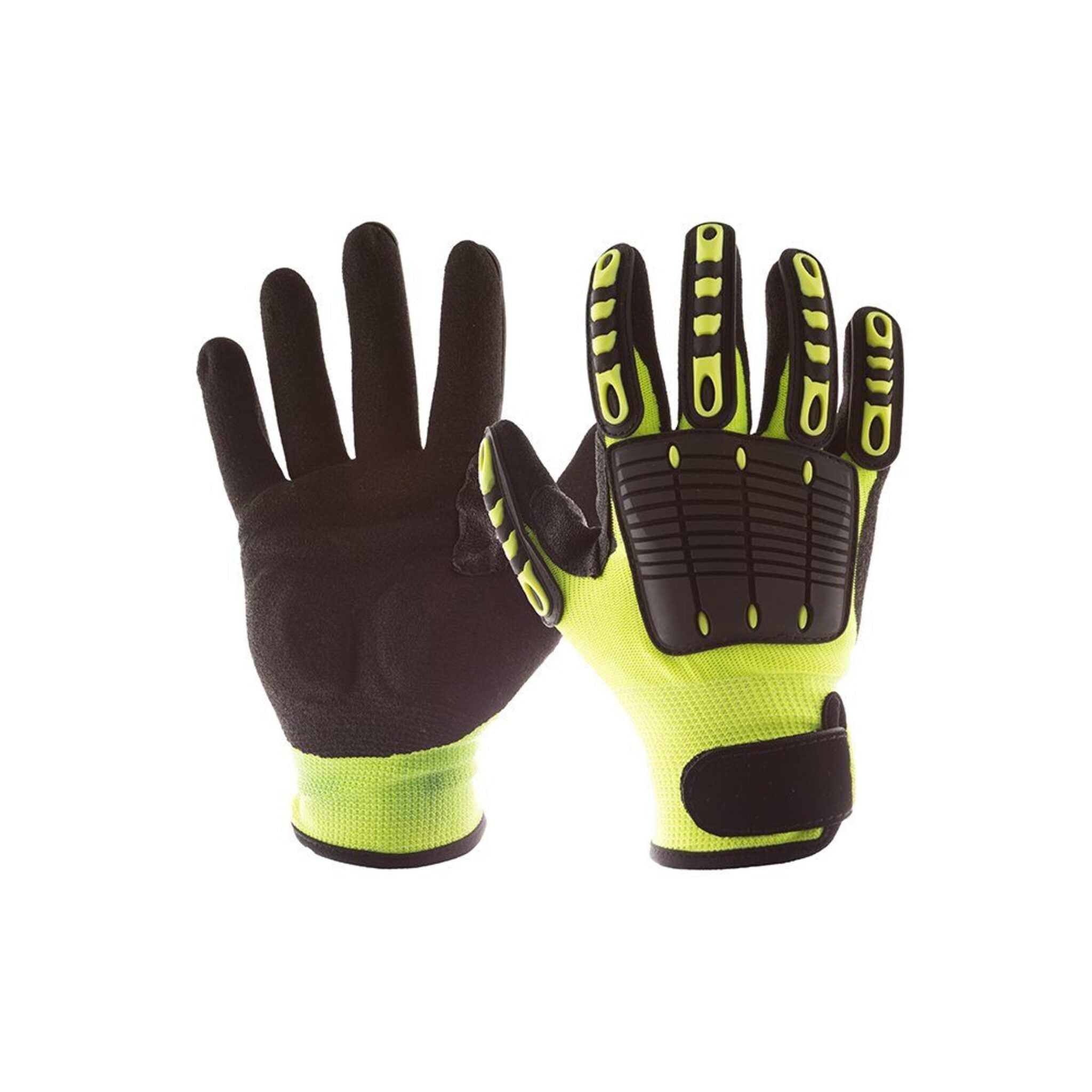 Impacto Back Tracker Heavy Duty Hi-Vis Anti-Impact Mechanic's Gloves Work Gloves and Hats - Cleanflow