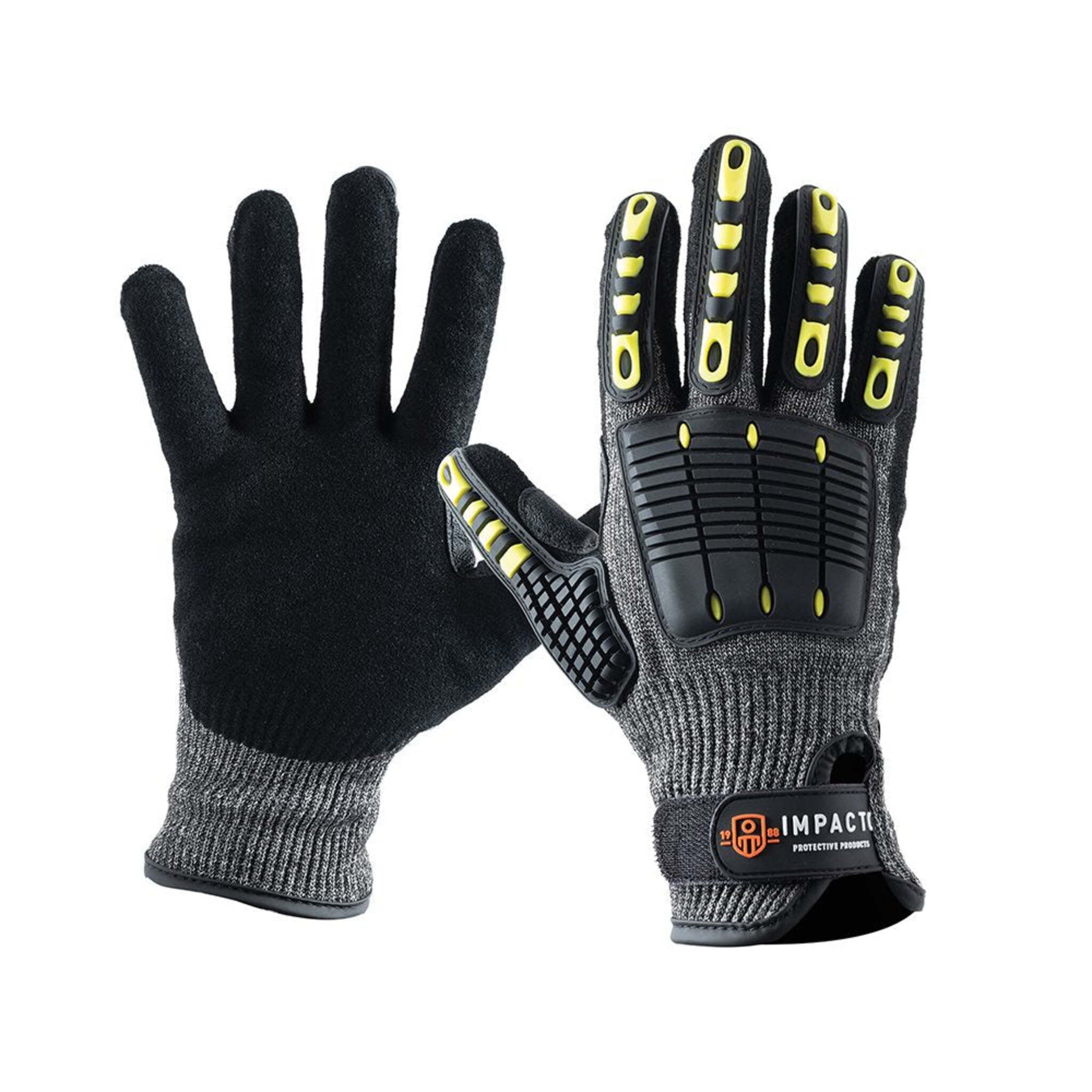 Impacto Back Tracker Blade Series Heavy Duty Anti-Impact Cut Resistant Mechanic's Gloves (Cut Level 5) Work Gloves and Hats - Cleanflow