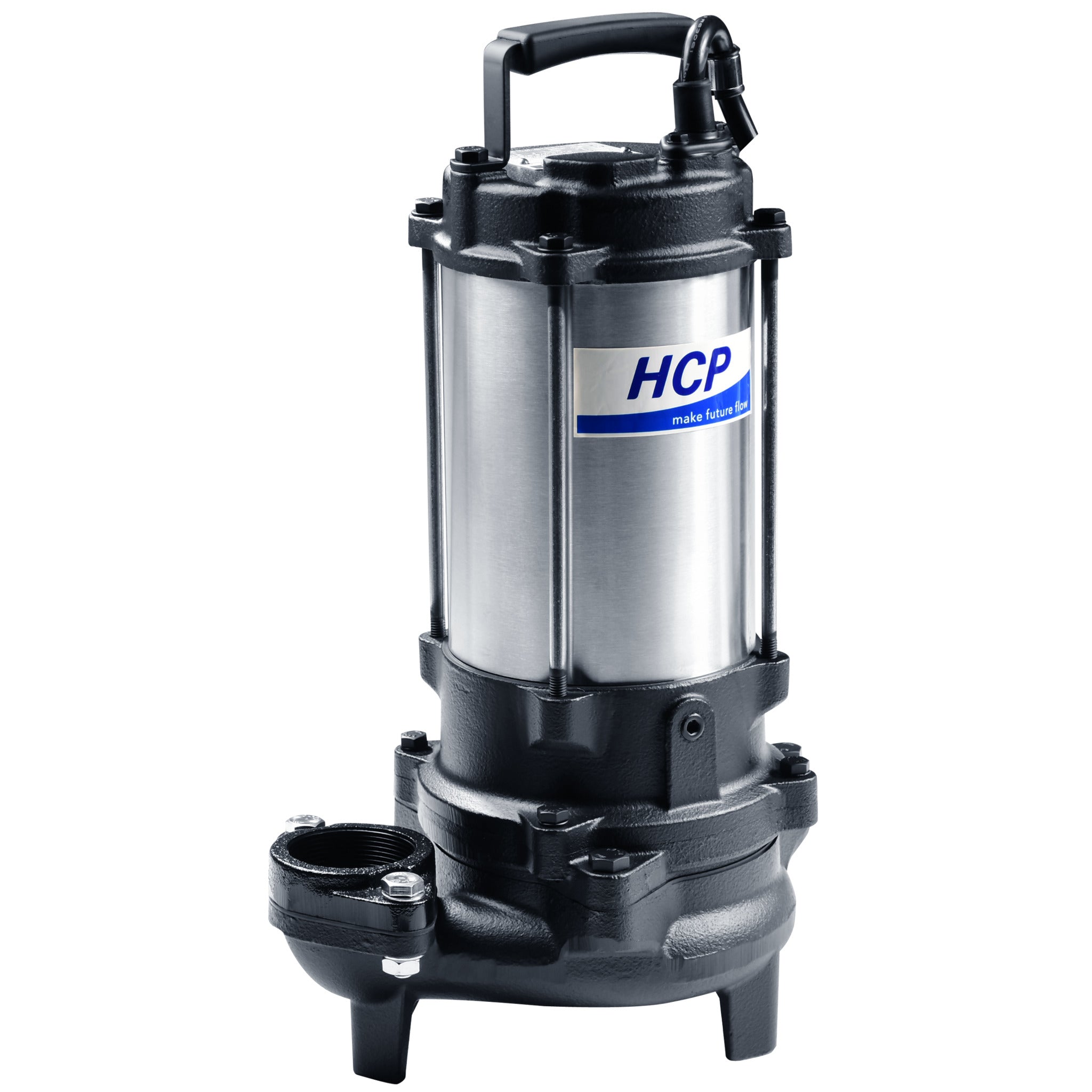 HCP Model FN-22U 2" Submersible Effluent Pump | 2 HP Single and Three Phase Models |112 GPM | Durable, Efficient for Effluent Pumping, Low-Pressure Sewer, and Dewatering