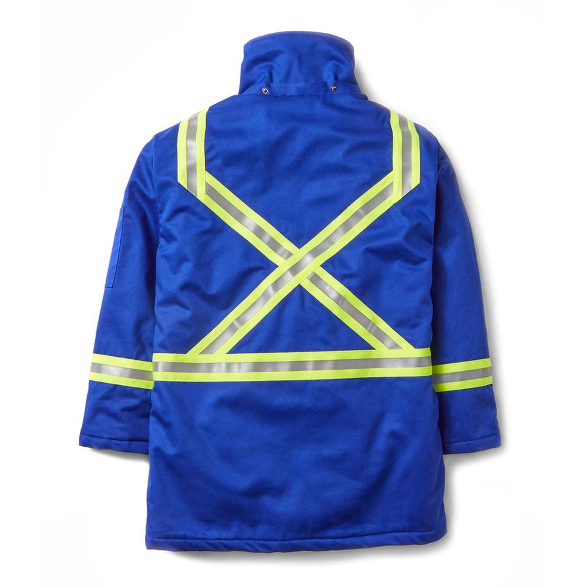 Rasco FR Hi-Vis Insulated Westex Ultrasoft Winter Parka | Royal Blue | S-5XL Flame Resistant Work Wear - Cleanflow