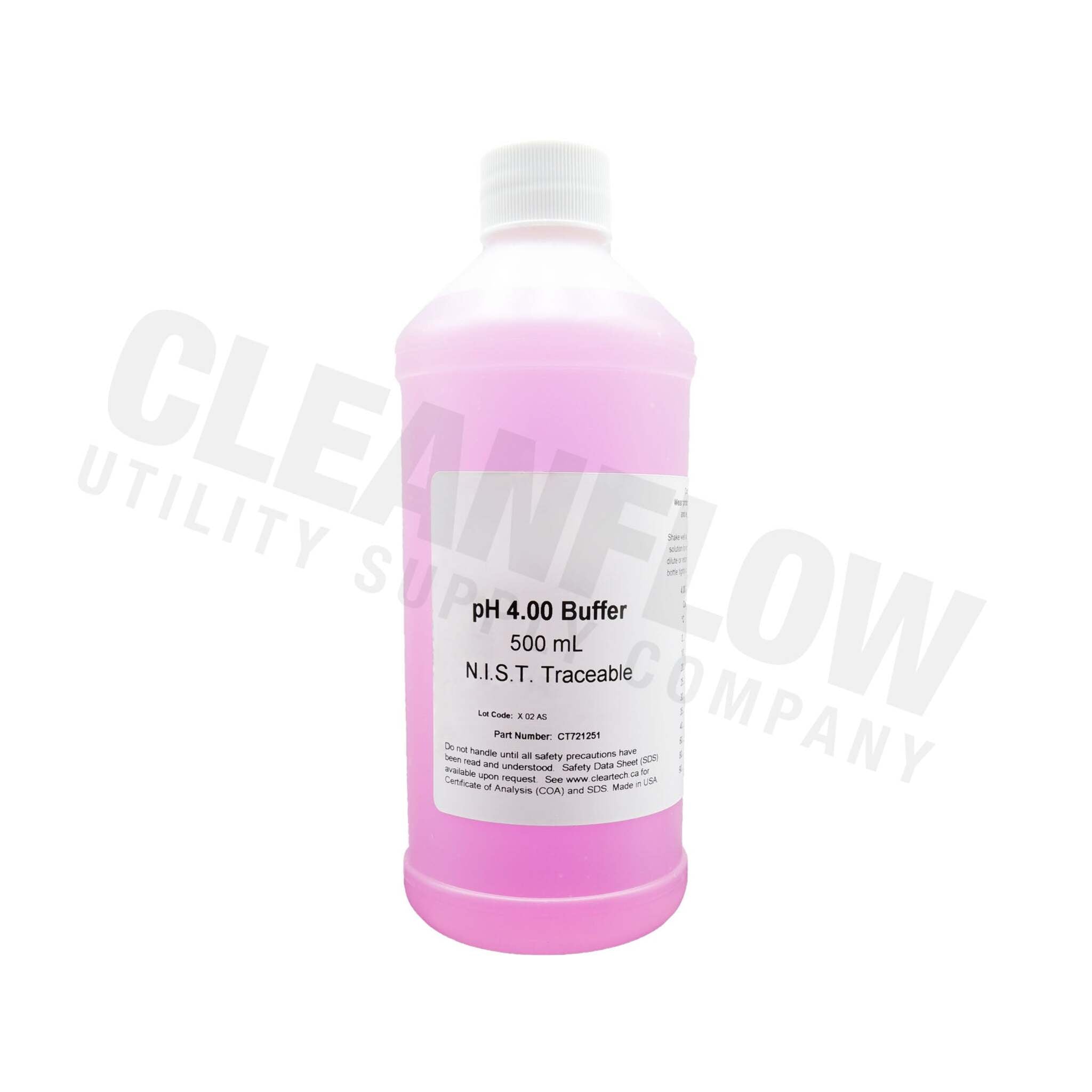 Lovibond pH 4.01 Buffer Solution - Accurate Calibration for All pH Meters | NIST Traceable, Universal Compatibility, Reliable | Pink | 500 ml