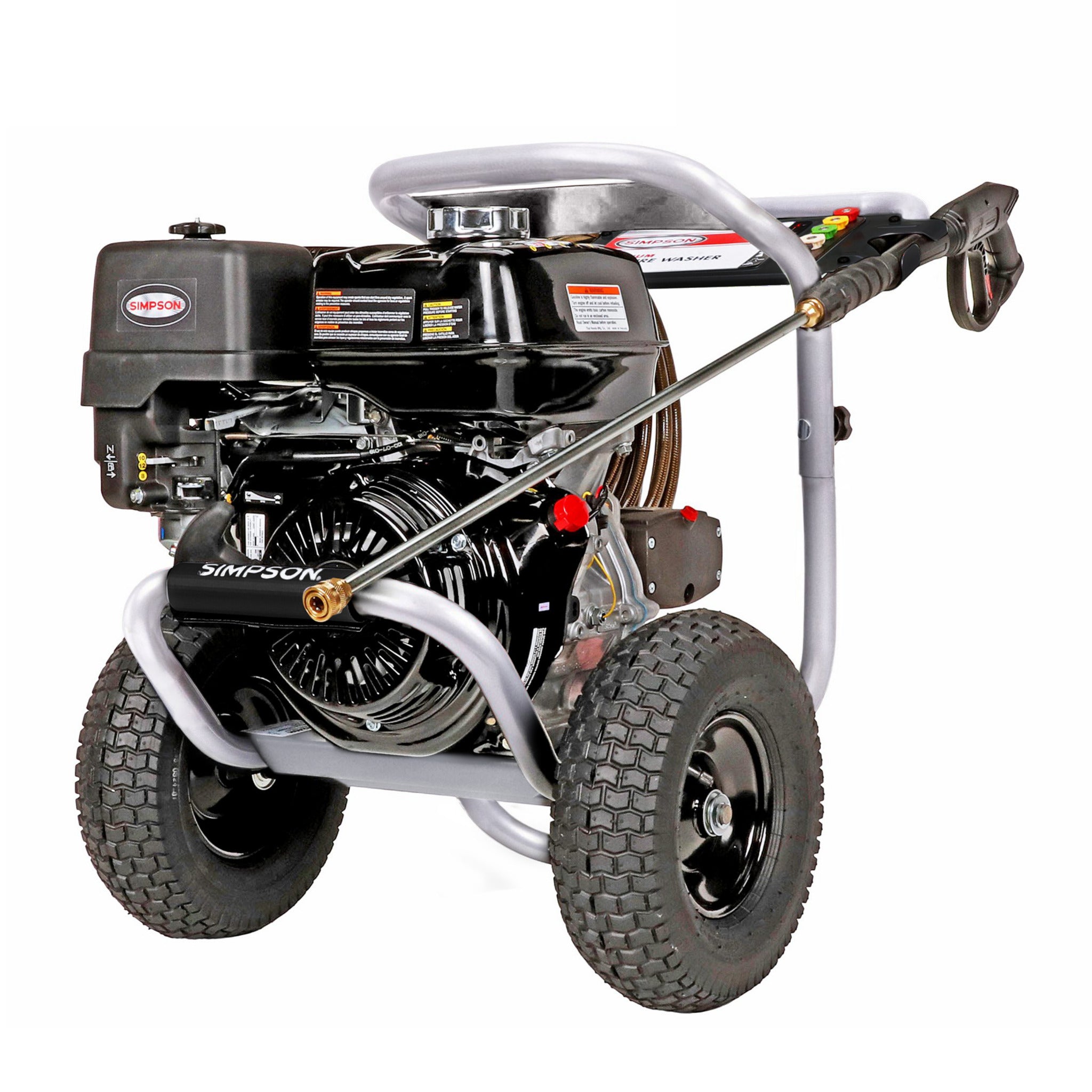 Simpson PS4240 PowerShot Cold Water Honda GX390 Gas Engine Pressure Washer - 4200 PSI, 4.0 GPM, Industrial Triplex Pump, 50-ft Hose, Quick-Connect Tip