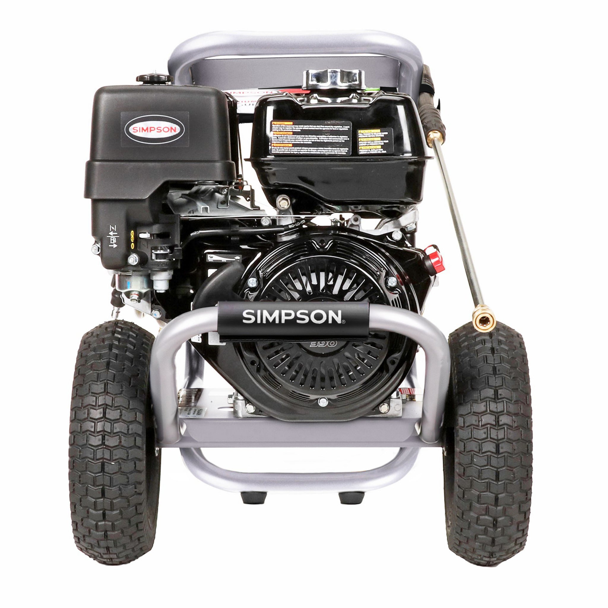 Simpson PS4240 PowerShot Cold Water Honda GX390 Gas Engine Pressure Washer - 4200 PSI, 4.0 GPM, Industrial Triplex Pump, 50-ft Hose, Quick-Connect Tip