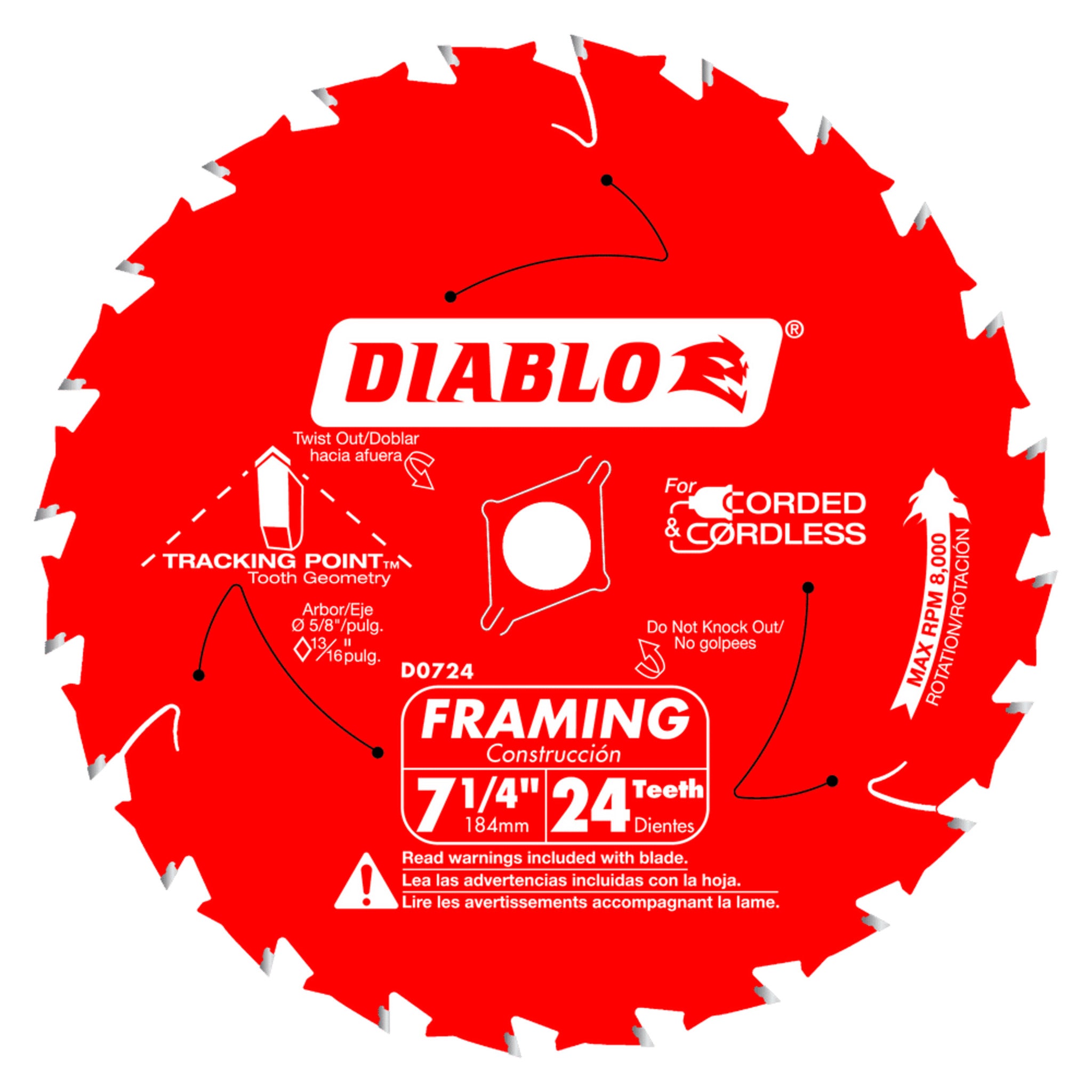 Diablo Framing Saw Blade - 24 Tooth