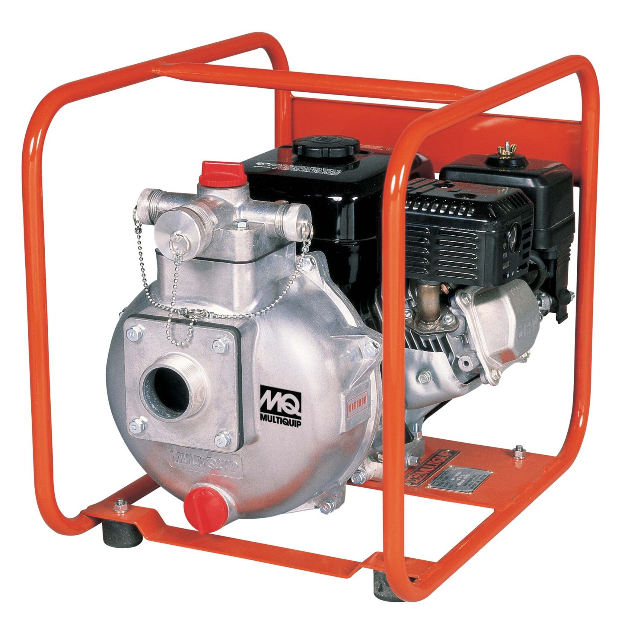 Multiquip QP205SH 2-Inch High Pressure Lightweight Dewatering Pump with Honda GX160 Gas Engine | 106 GPM, 230 Ft Max Head, Dual Discharge Ports