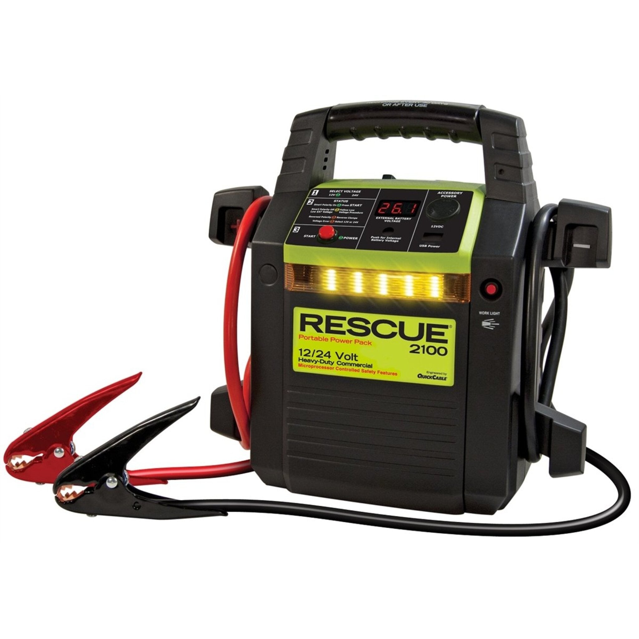 Quick Cable 2100 RESCUE Jump Pack - 900/1600 Amps Automotive Tools - Cleanflow