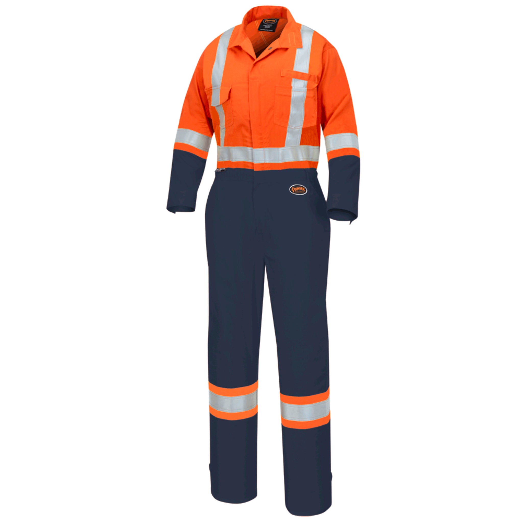 Pioneer Women's Hi Vis CSA Safety Coveralls with Reflective Tape, UV Protection, 2-Tone Poly/Cotton - Tailored Fit for Maximum Comfort and Durability | Sizes XS-3XL