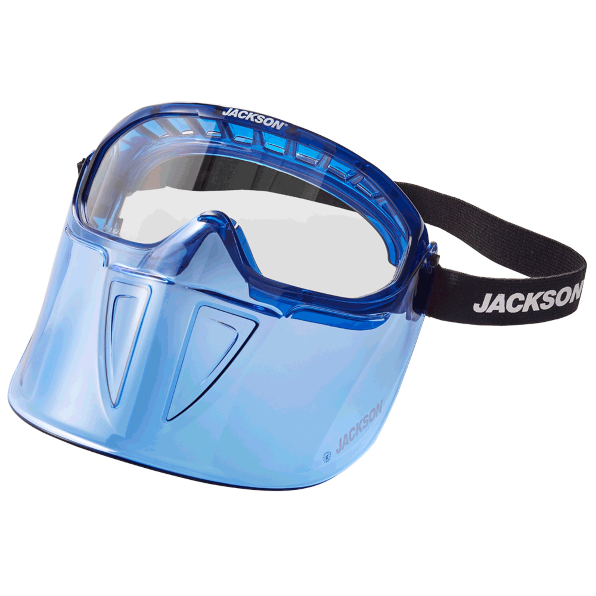 Jackson GPL550 Prem Safety Glasses w/ Blue Flip up chin guard Personal Protective Equipment - Cleanflow