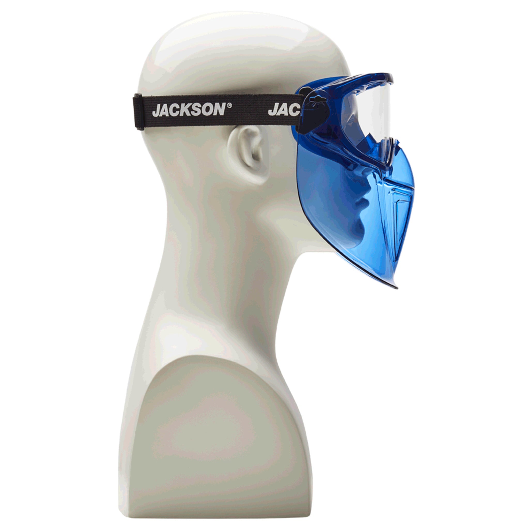 Jackson GPL550 Prem Safety Glasses w/ Blue Flip up chin guard Personal Protective Equipment - Cleanflow