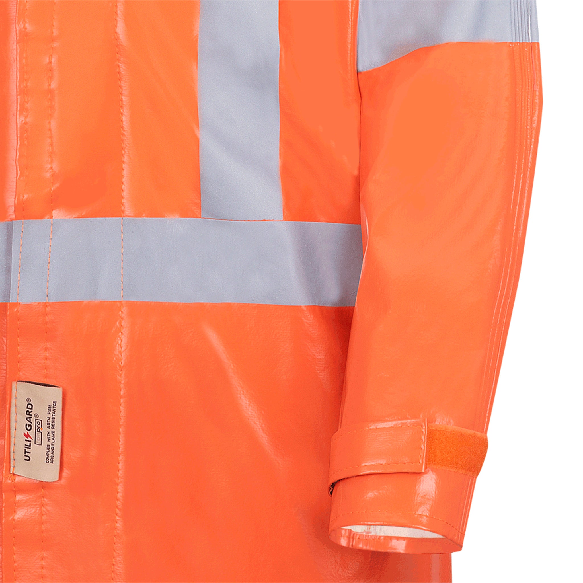 Ranpro Utili-Gard® FR/ARC Rated Jacket - PVC Coated Nomex®/Kevlar® | Orange | Sizes XSmall - 4XL Flame Resistant Work Wear - Cleanflow