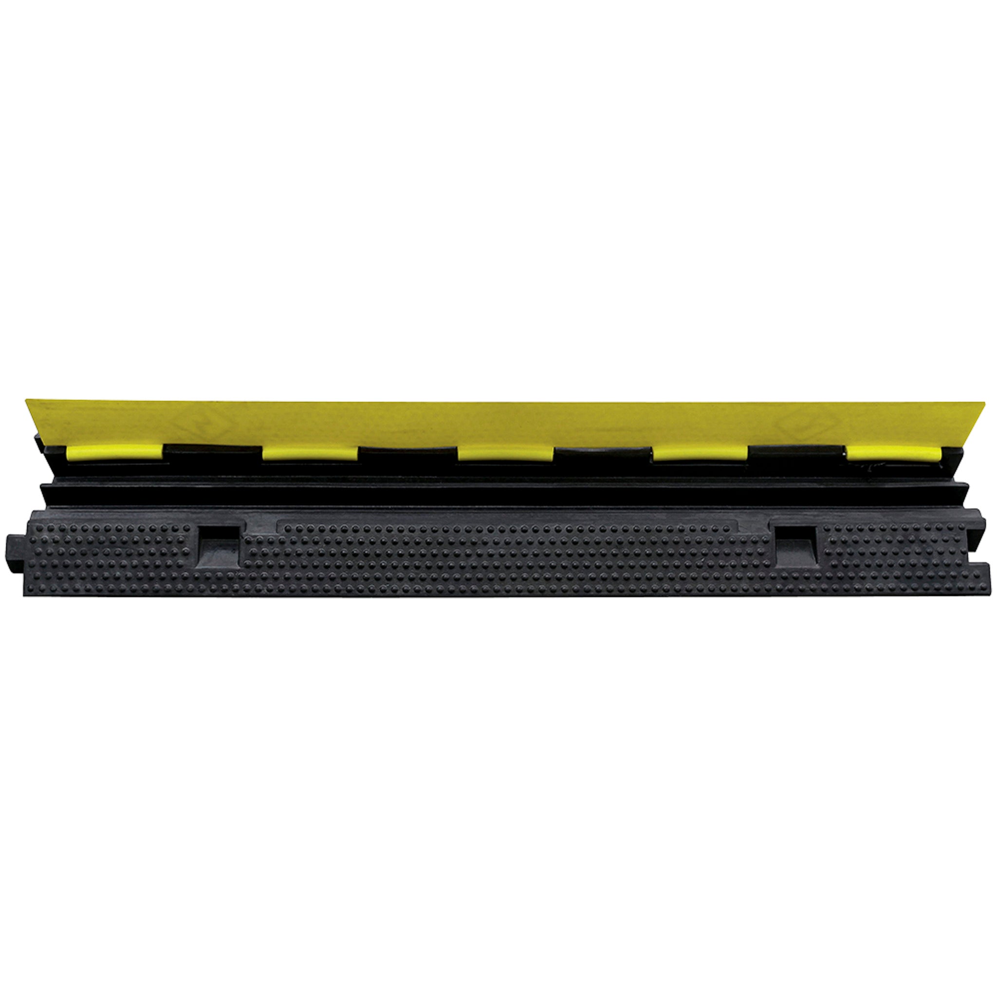 Pioneer Hi Vis Hose & Cable Protector Bridges - Commercial Grade Rubber, Pedestrian Safe, 1-2 Channels, Durable High-Vis Yellow for Workplace Safety