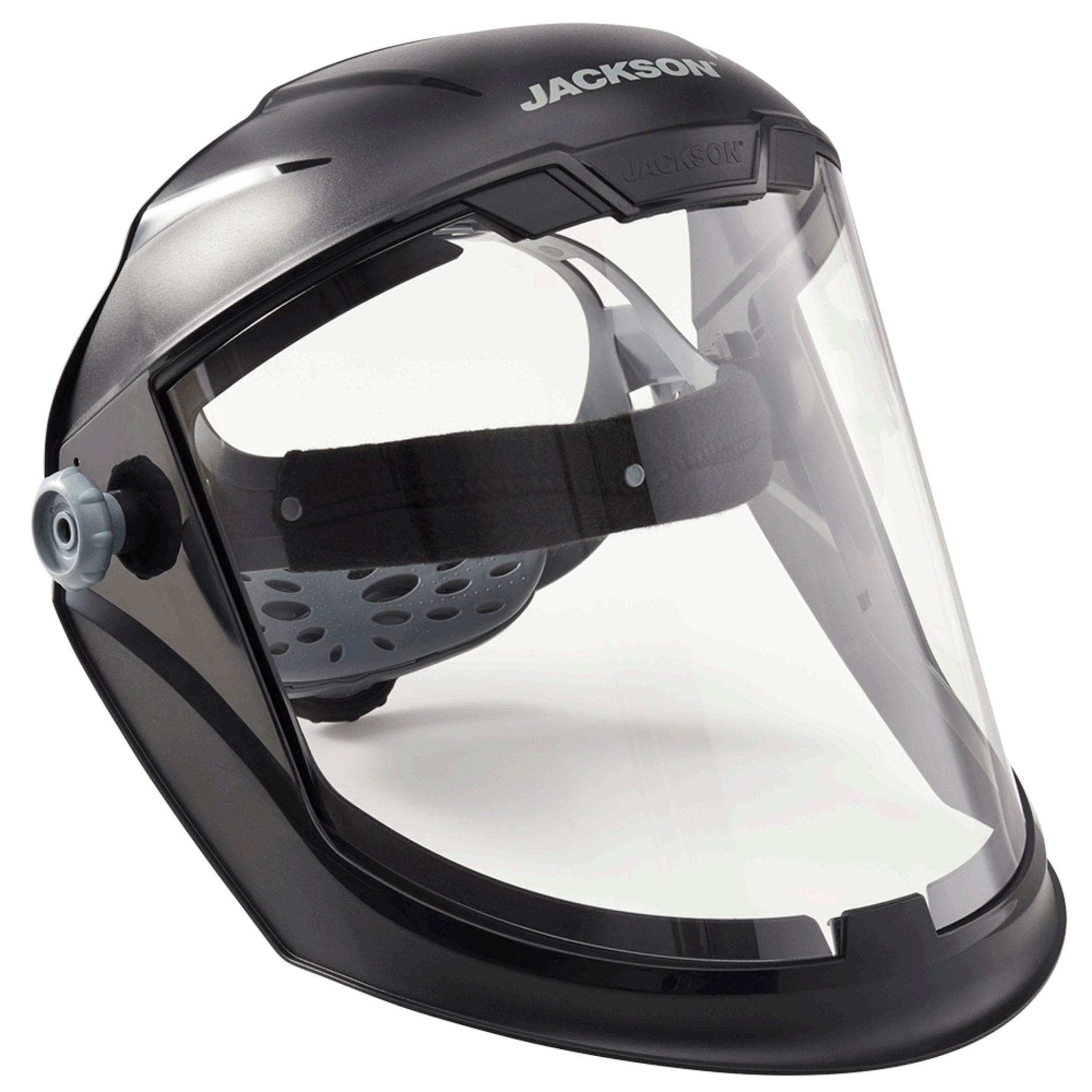 Jackson Maxview™ Series 370 Speed Dial™ Premium Ratcheting Adjustment Faceshield Kit - Clear Visor Personal Protective Equipment - Cleanflow