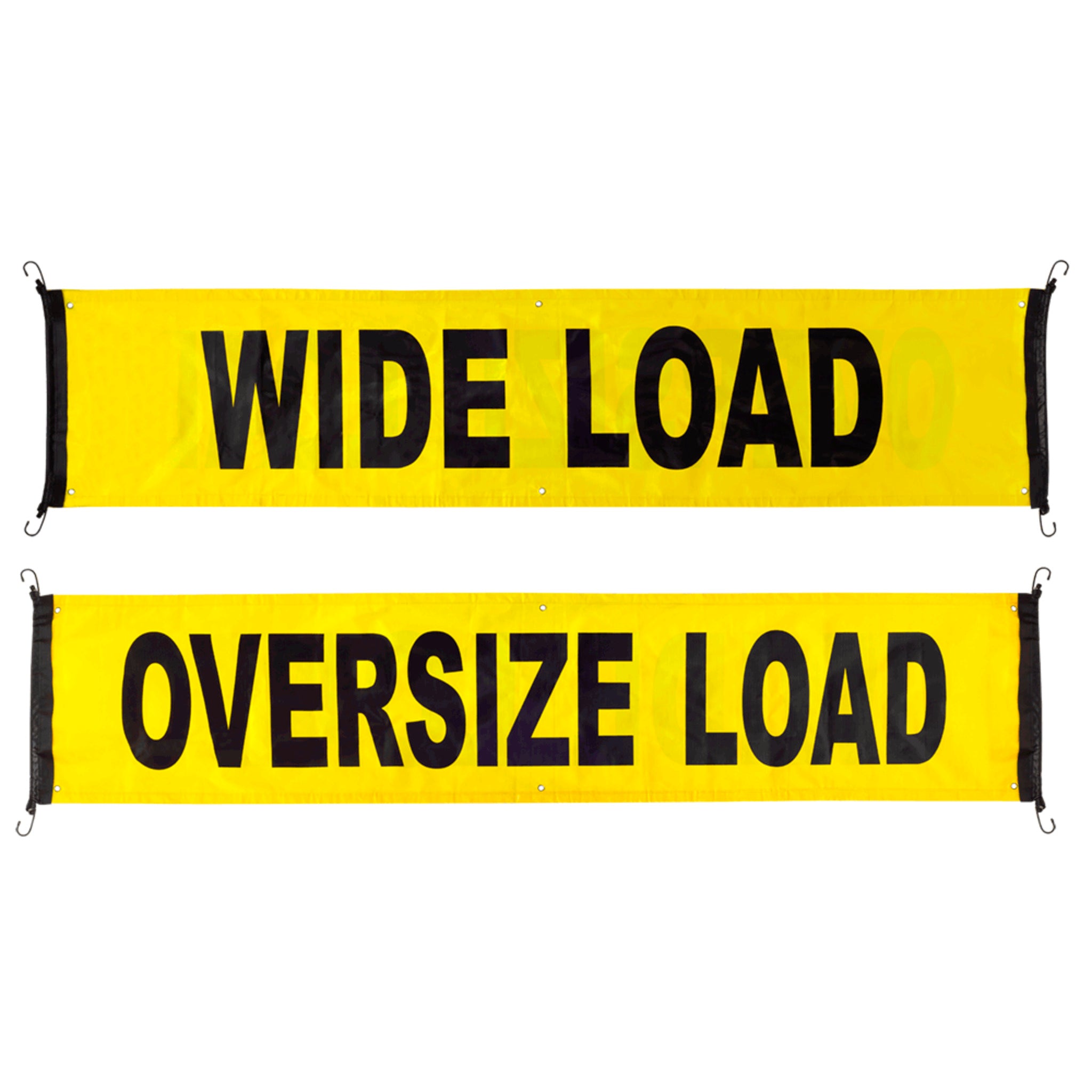 Pioneer Reversible Load/Wide Load Truck Banner - Vinyl Laminated, High Vis, 18" Bungees, Durable, Weather Resistant, Easy Attachment, Oversize Loads