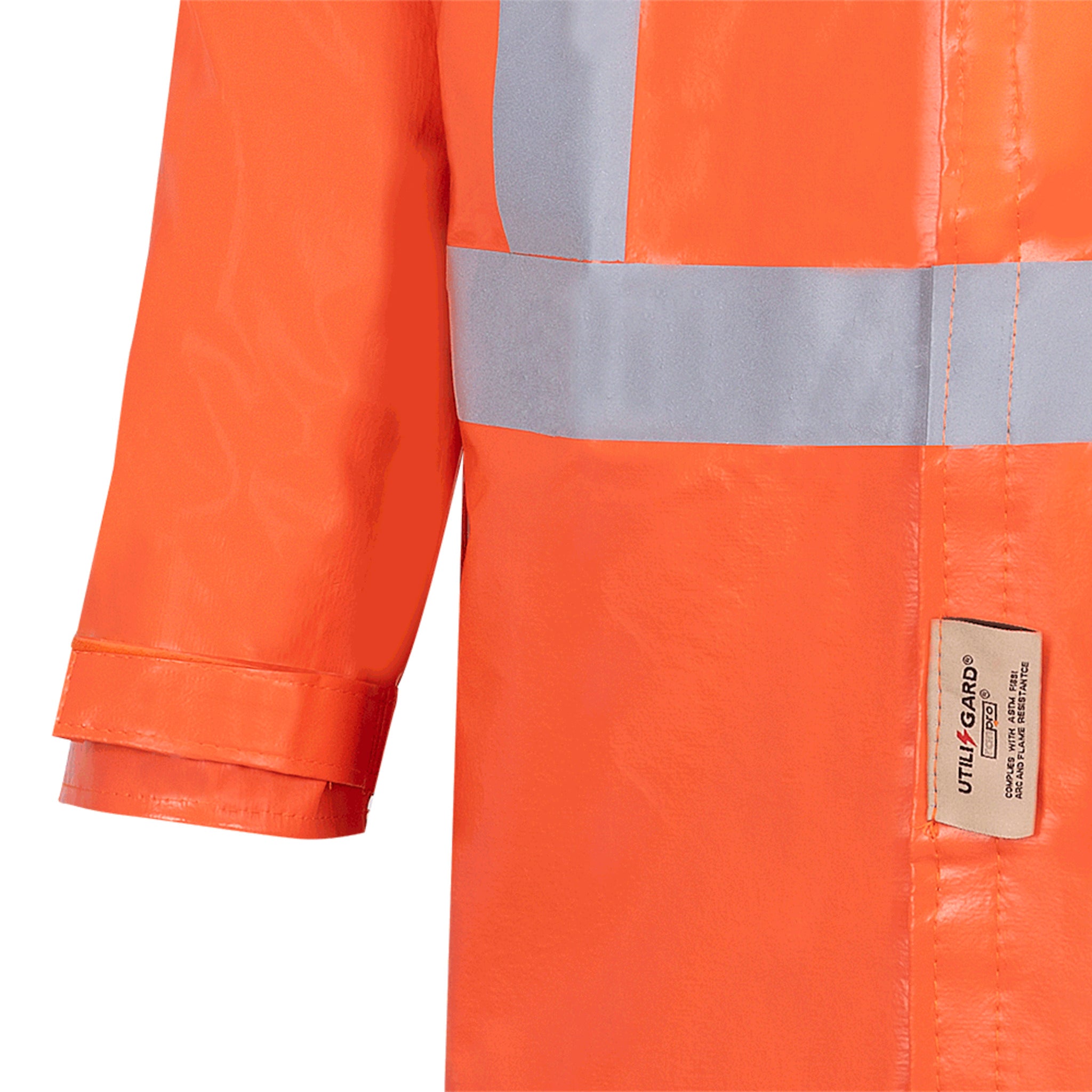 Ranpro Utili-Gard® FR/ARC Rated Jacket - PVC Coated Nomex®/Kevlar® | Orange | Sizes XSmall - 4XL Flame Resistant Work Wear - Cleanflow