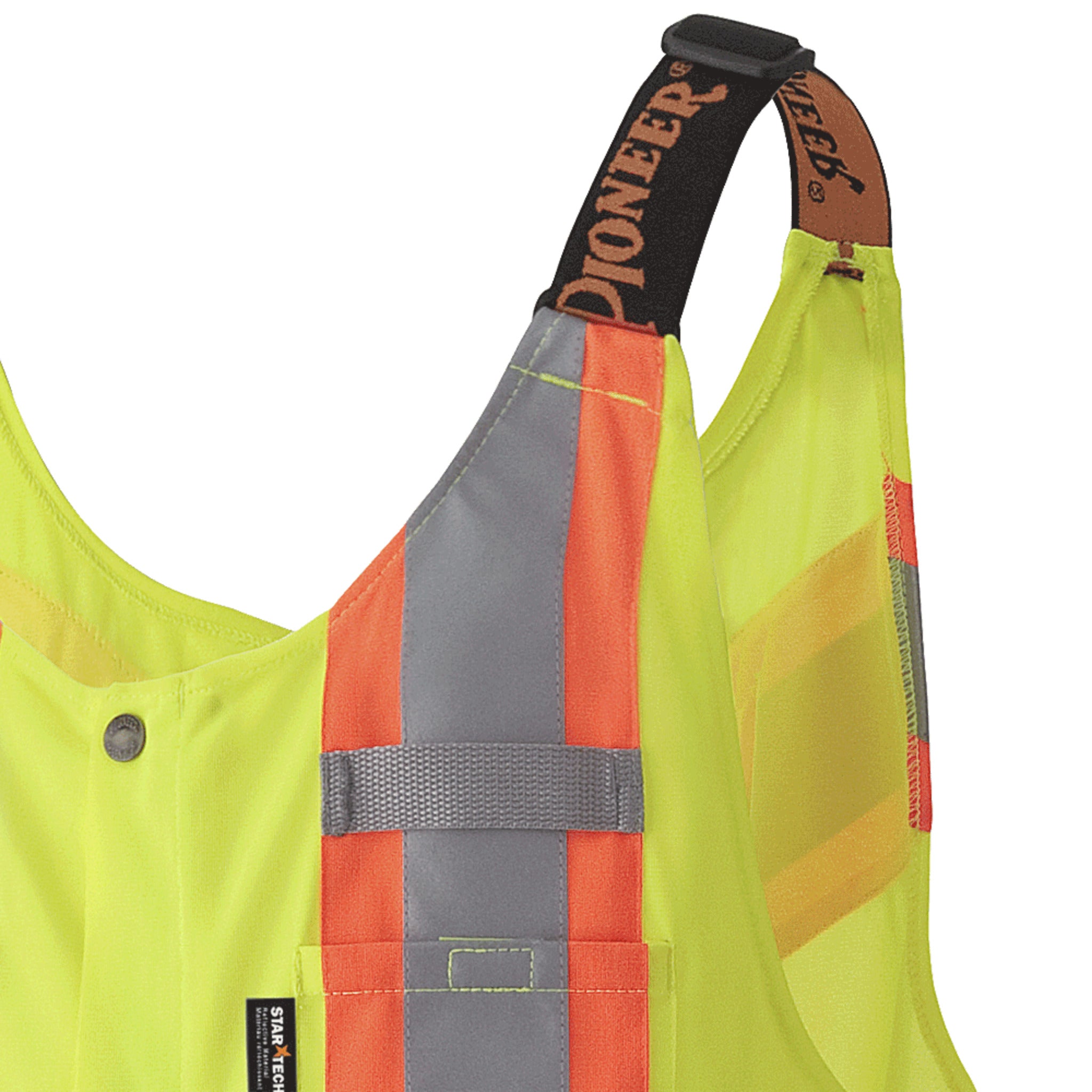 Pioneer Poly Knit Traffic Safety Overall with Breathable Mesh Leg Panels | Yellow | M-4XL Hi Vis Work Wear - Cleanflow