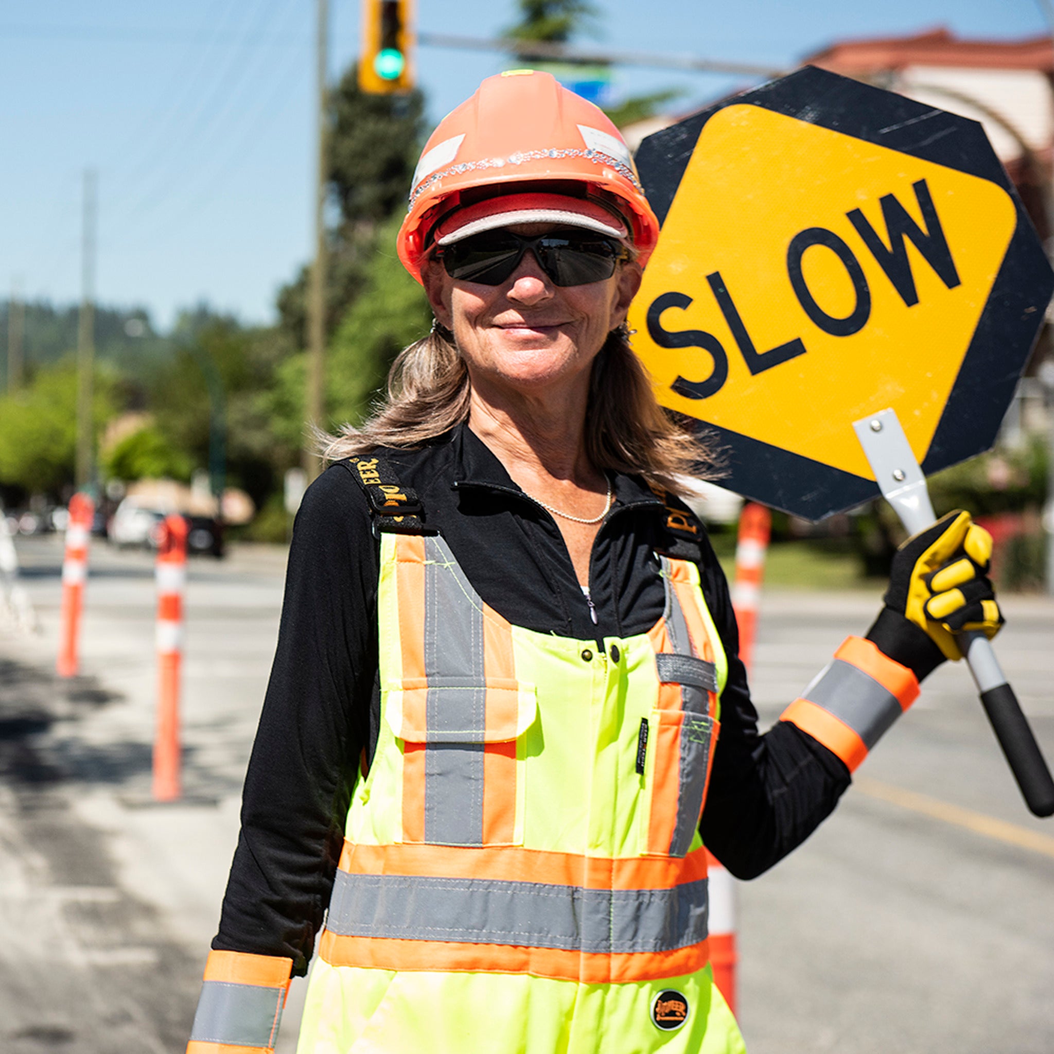 Pioneer Poly Knit Traffic Safety Overall with Breathable Mesh Leg Panels | Yellow | M-4XL Hi Vis Work Wear - Cleanflow