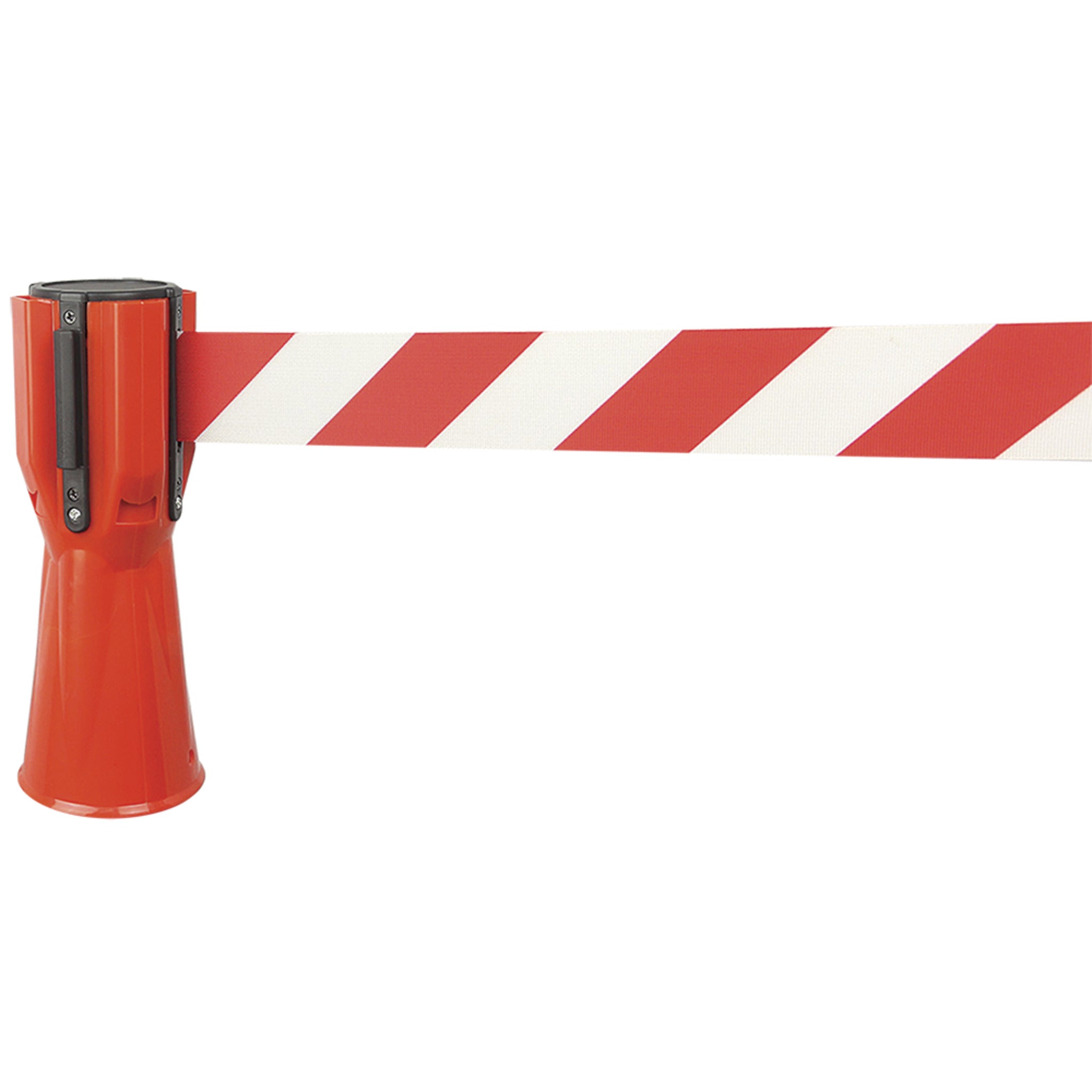 Pioneer Cone Topper - Solid Polypropylene, UV Resistant, 2"x10' Retractable Barricade Tape, 4-Way Connection, Durable, Universal Fit for Traffic Cones