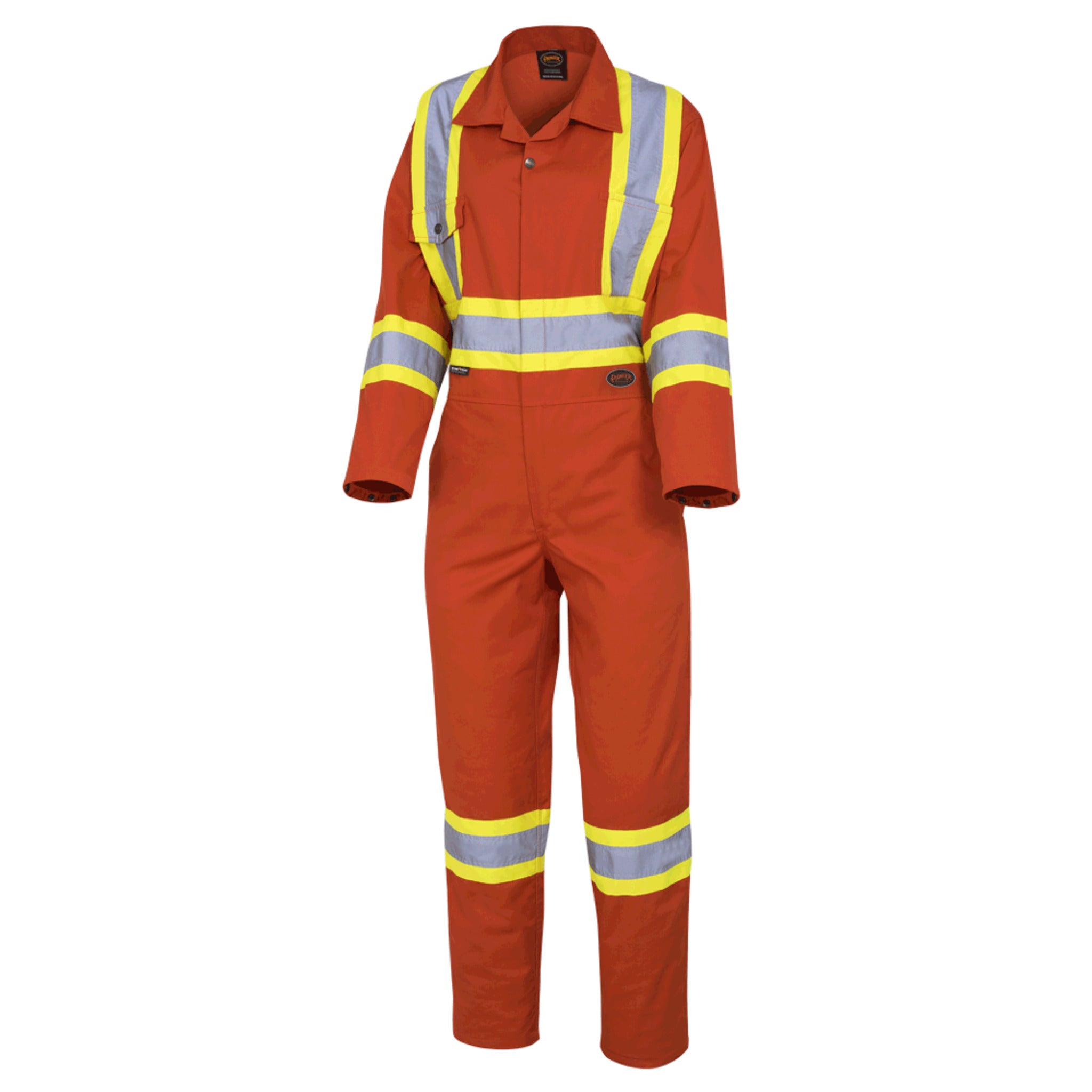 Pioneer Women's Poly/Cotton Safety Coveralls | Orange | XS-2XL Hi Vis Work Wear - Cleanflow