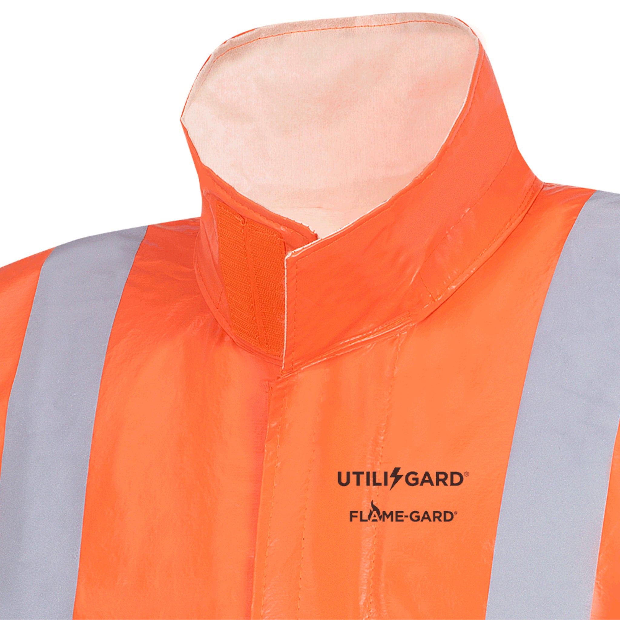 Ranpro Utili-Gard® FR/ARC Rated Jacket - PVC Coated Nomex®/Kevlar® | Orange | Sizes XSmall - 4XL Flame Resistant Work Wear - Cleanflow