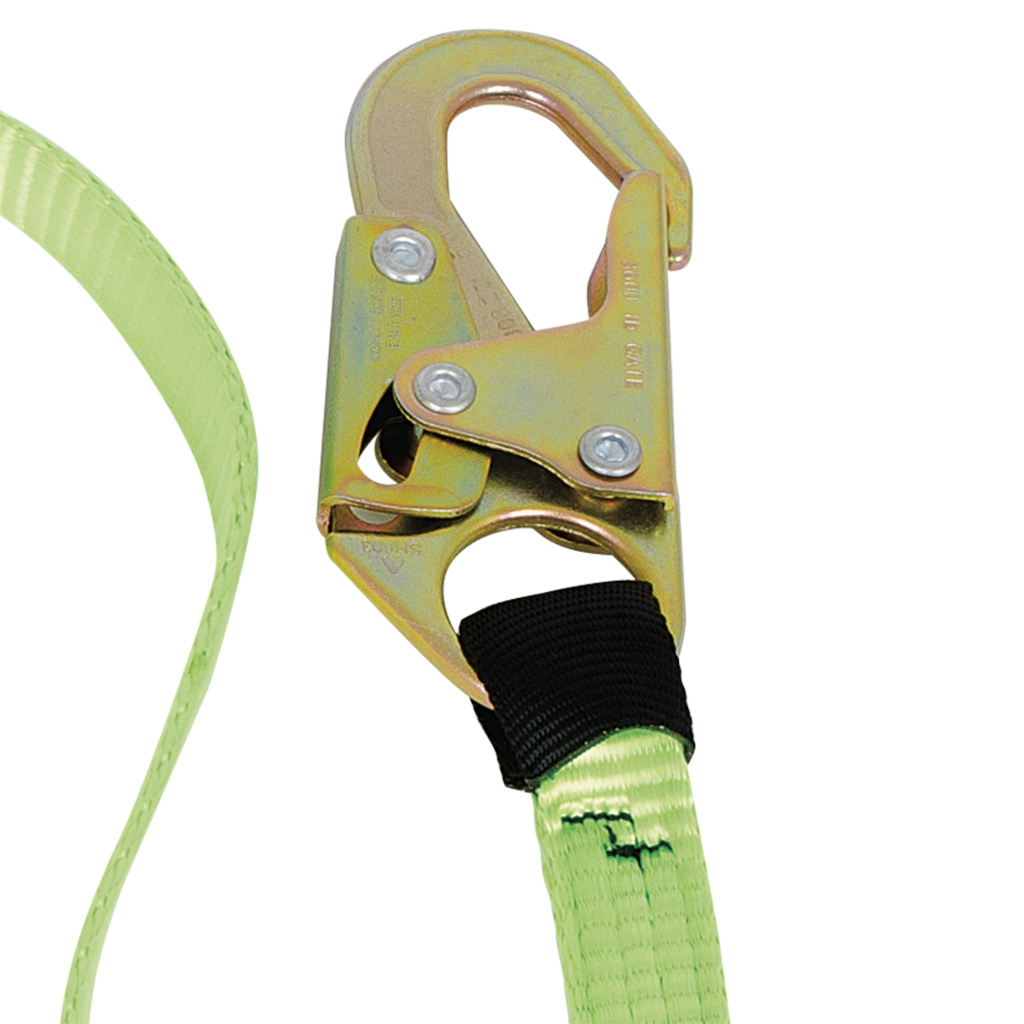 Peakworks Shock Absorbing Lanyards w/ Snap Hooks, Twin Legs, 4" Confined Space - Cleanflow