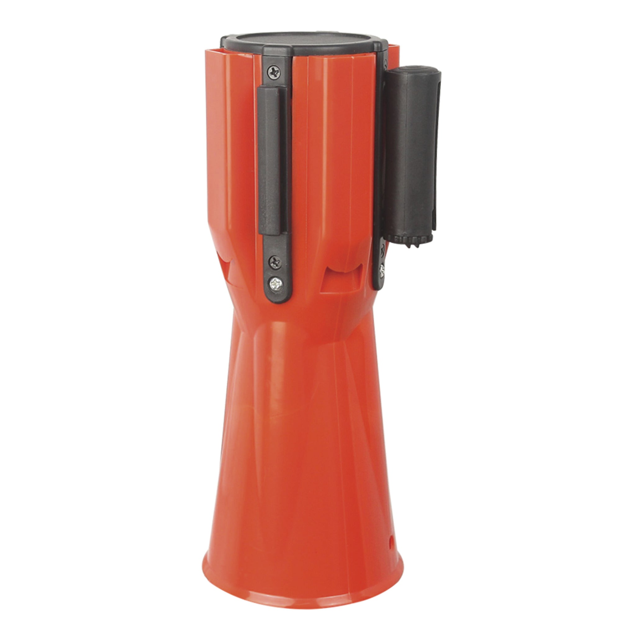 Pioneer Cone Topper - Solid Polypropylene, UV Resistant, 2"x10' Retractable Barricade Tape, 4-Way Connection, Durable, Universal Fit for Traffic Cones