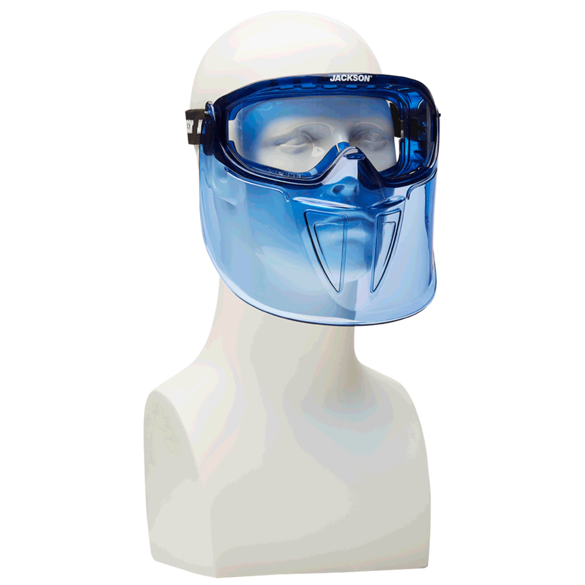 Jackson GPL550 Prem Safety Glasses w/ Blue Flip up chin guard Personal Protective Equipment - Cleanflow